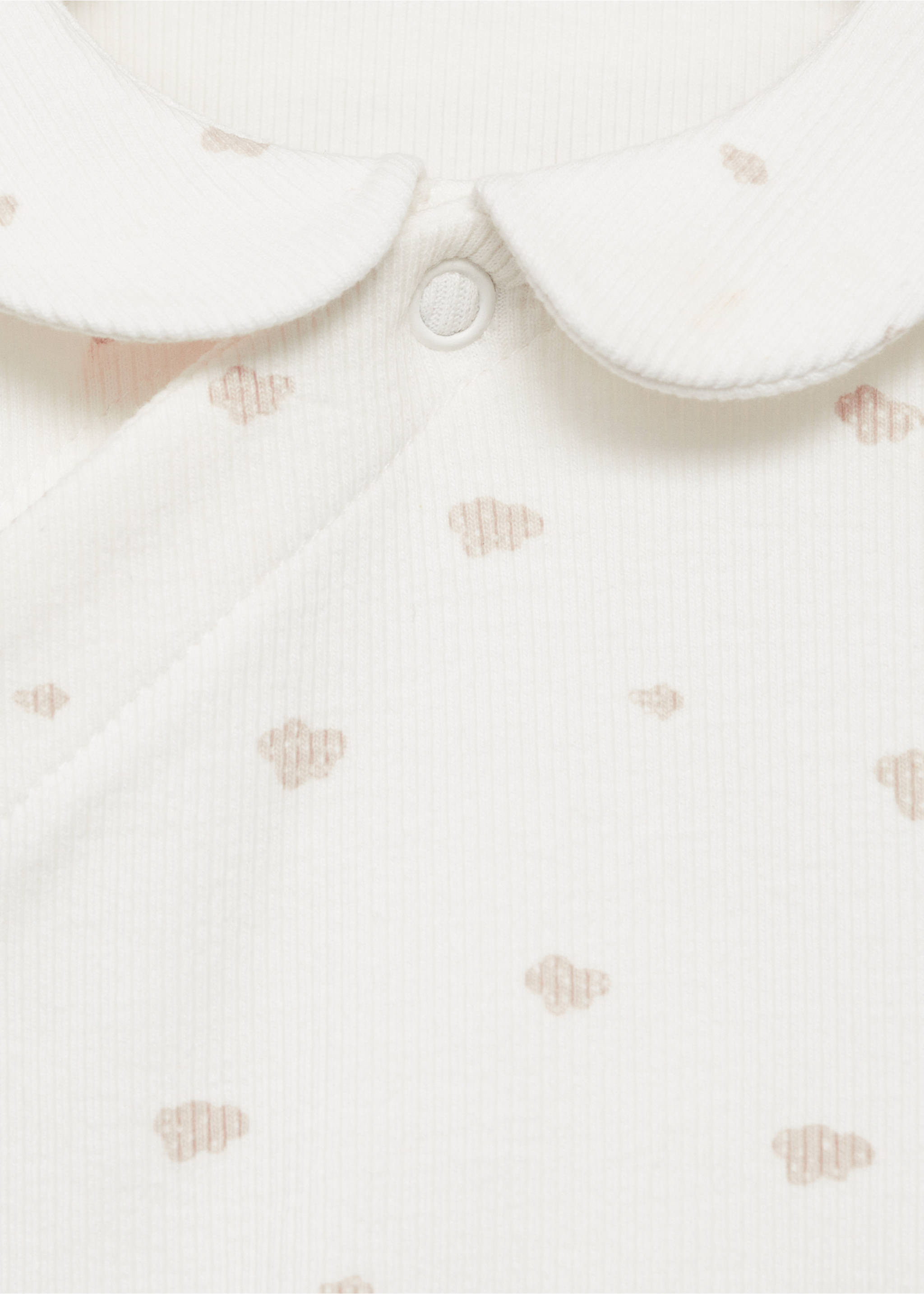 Printed bodysuit piyamas - Details of the article 8, Off White. Ref: 77097121-00.
