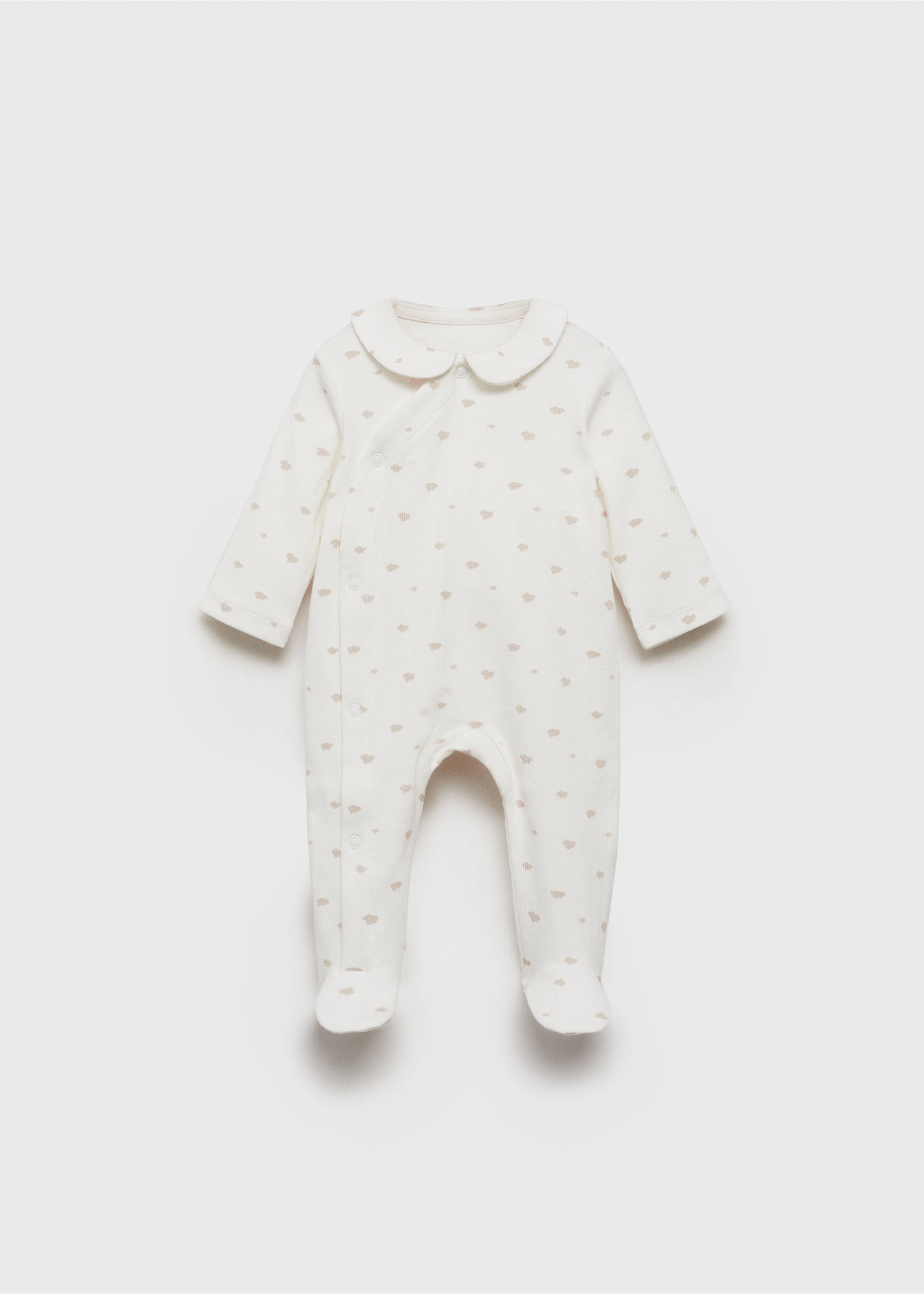 Printed bodysuit piyamas - Article without model, Off White. Ref: 77097121-00.