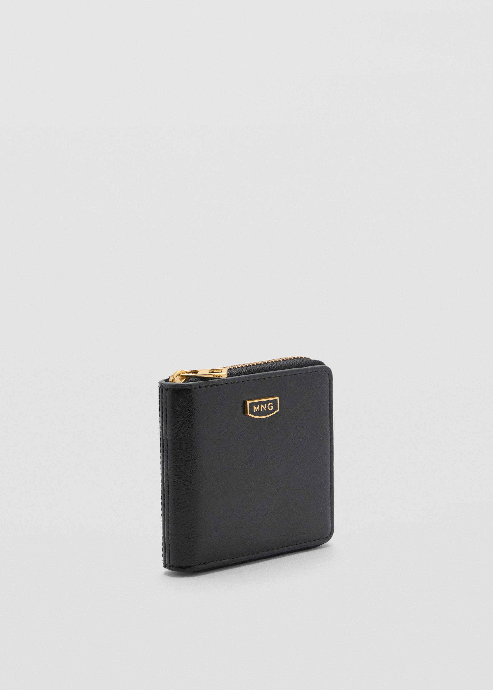 Faux-leather wallet - Medium plane