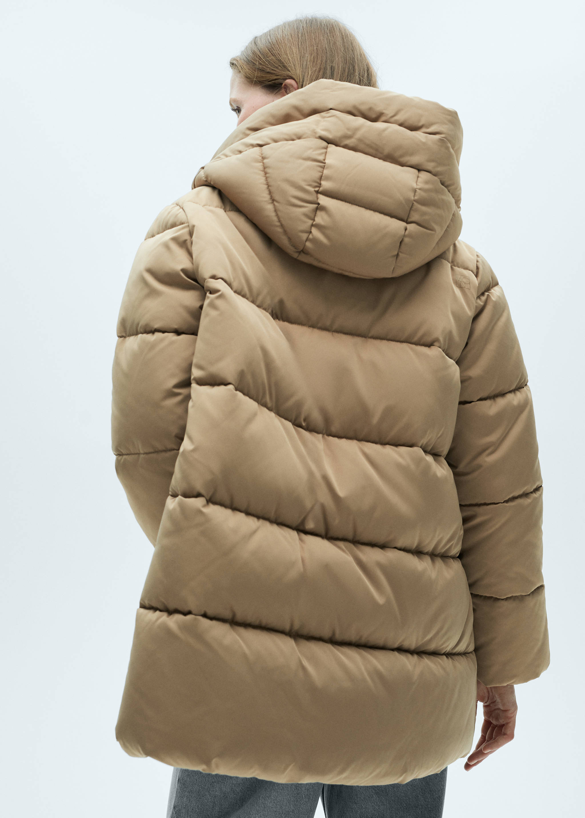 Anorak acolchado capucha - Reverso del artículo