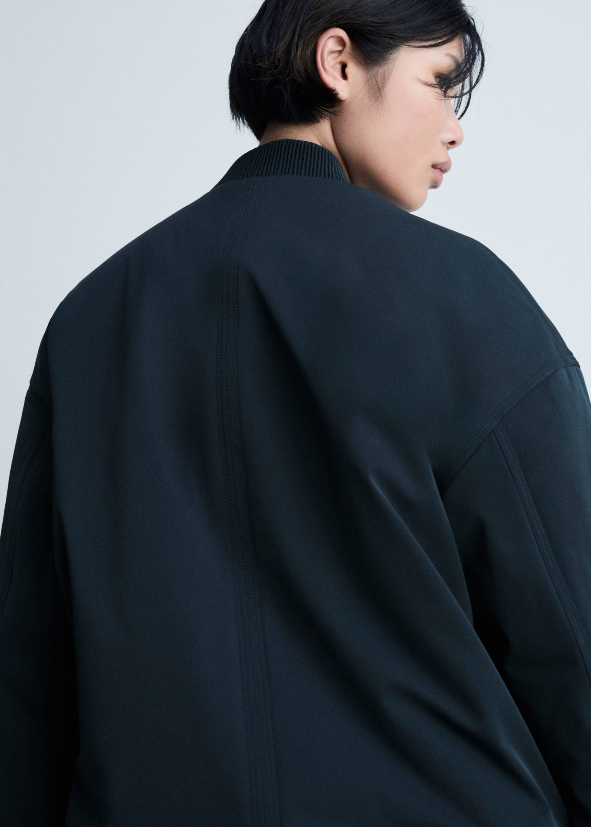 Bomber jacket with double zip - Details of the article 2