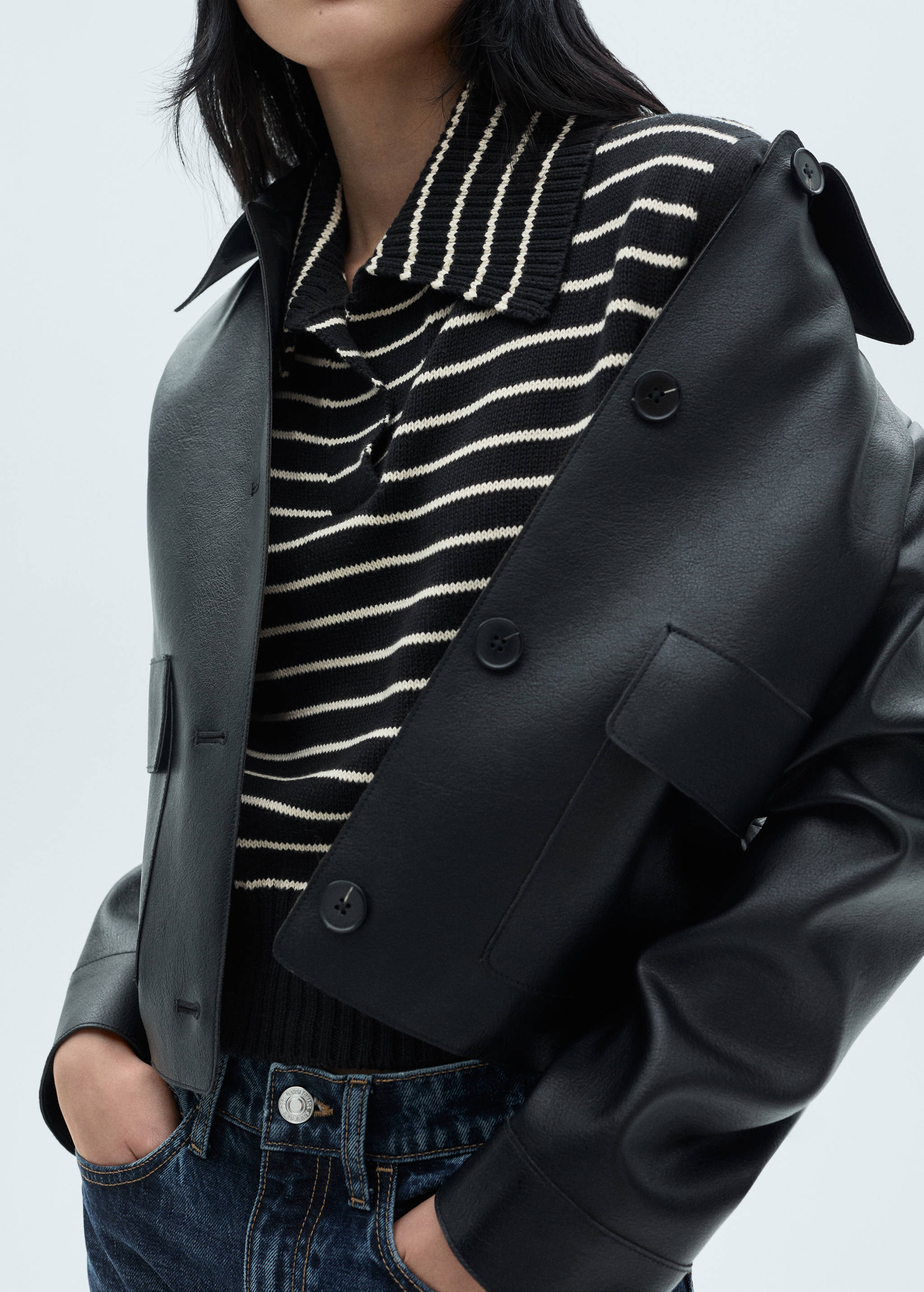 Gilet maille rayures - Détail de l'article 6
