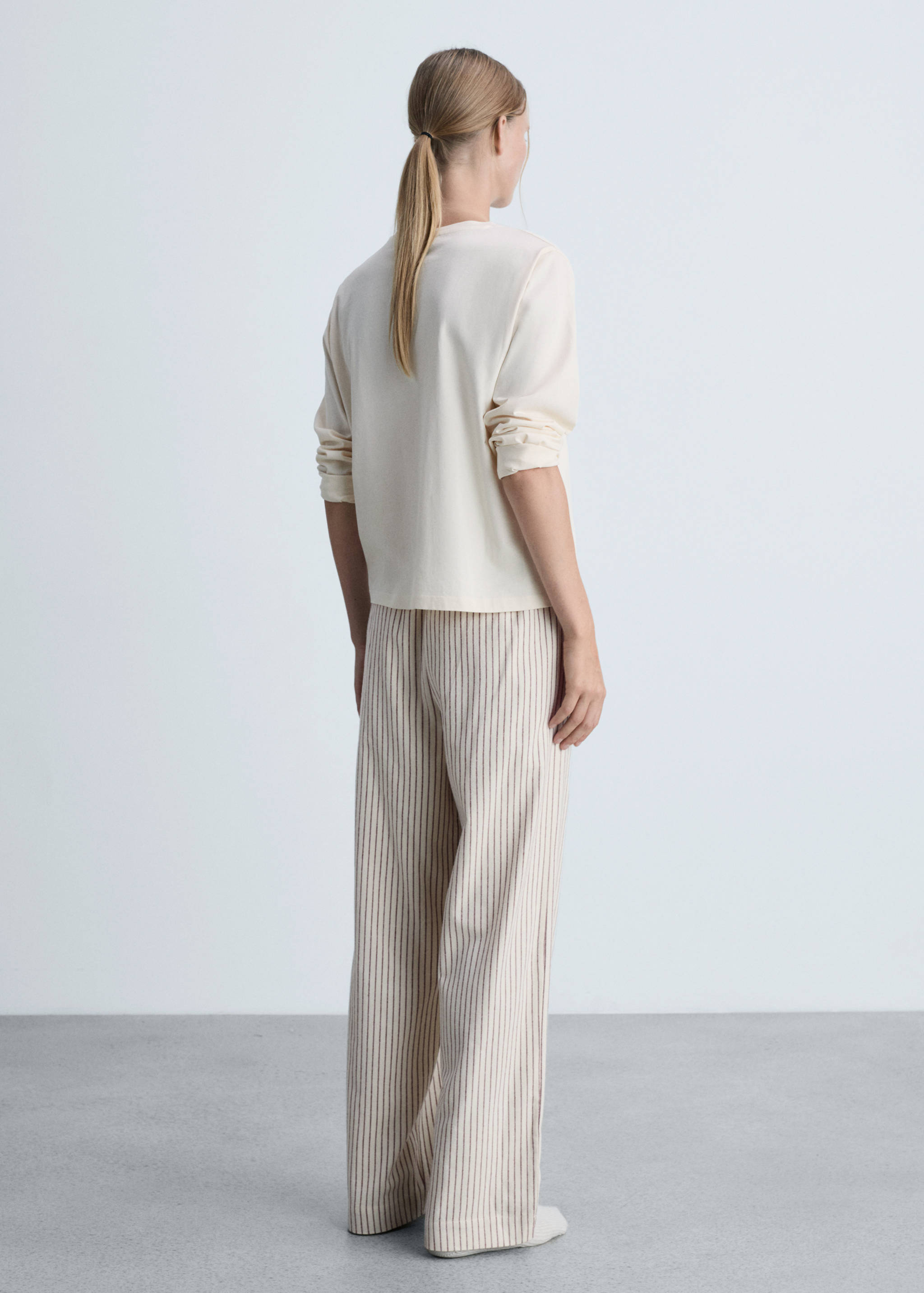 两件式法兰绒睡衣 - null