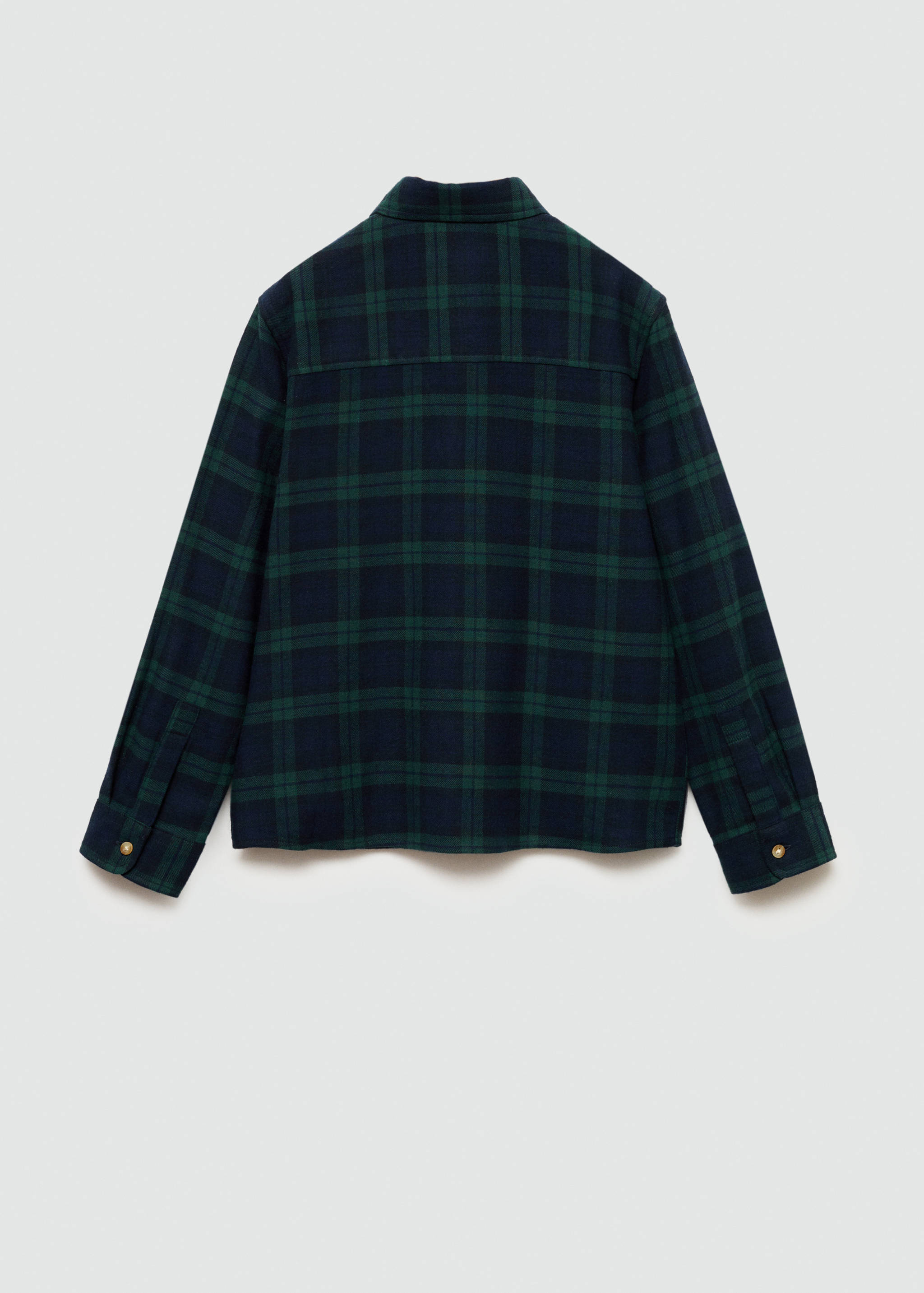 Kariertes Baumwollhemd - Rückseite des Artikels