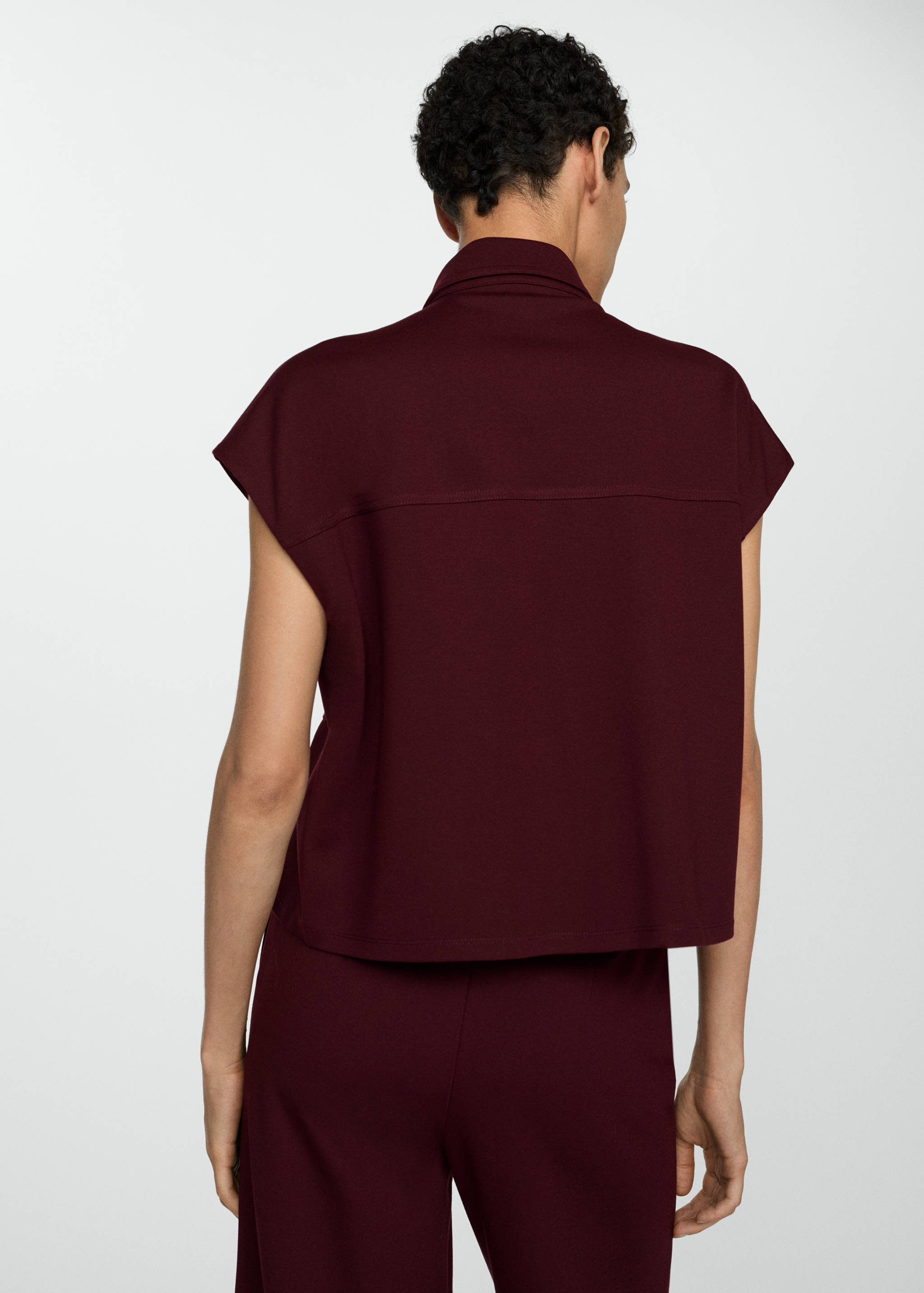 صدرية بأزرار وجيوب - الجهة الخلفية للمنتج