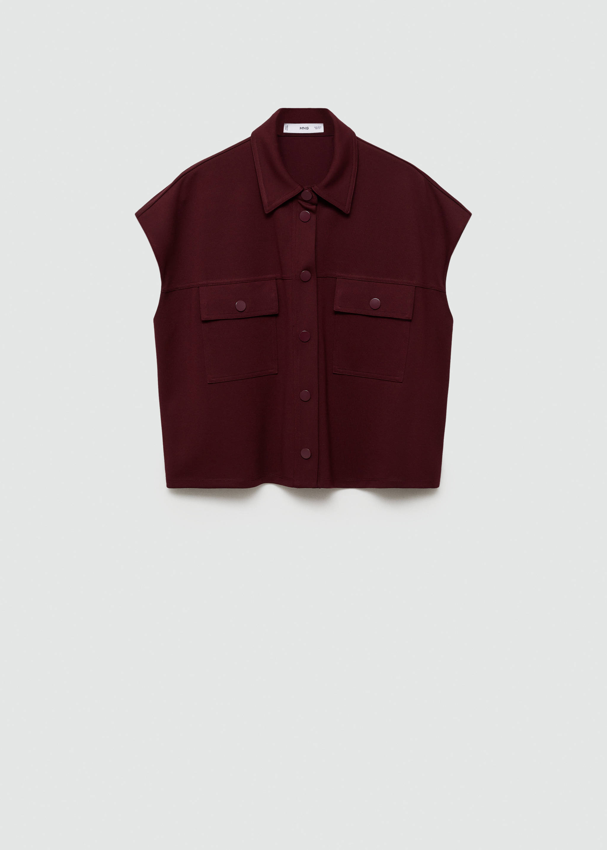 صدرية بأزرار وجيوب - منتج دون نموذج