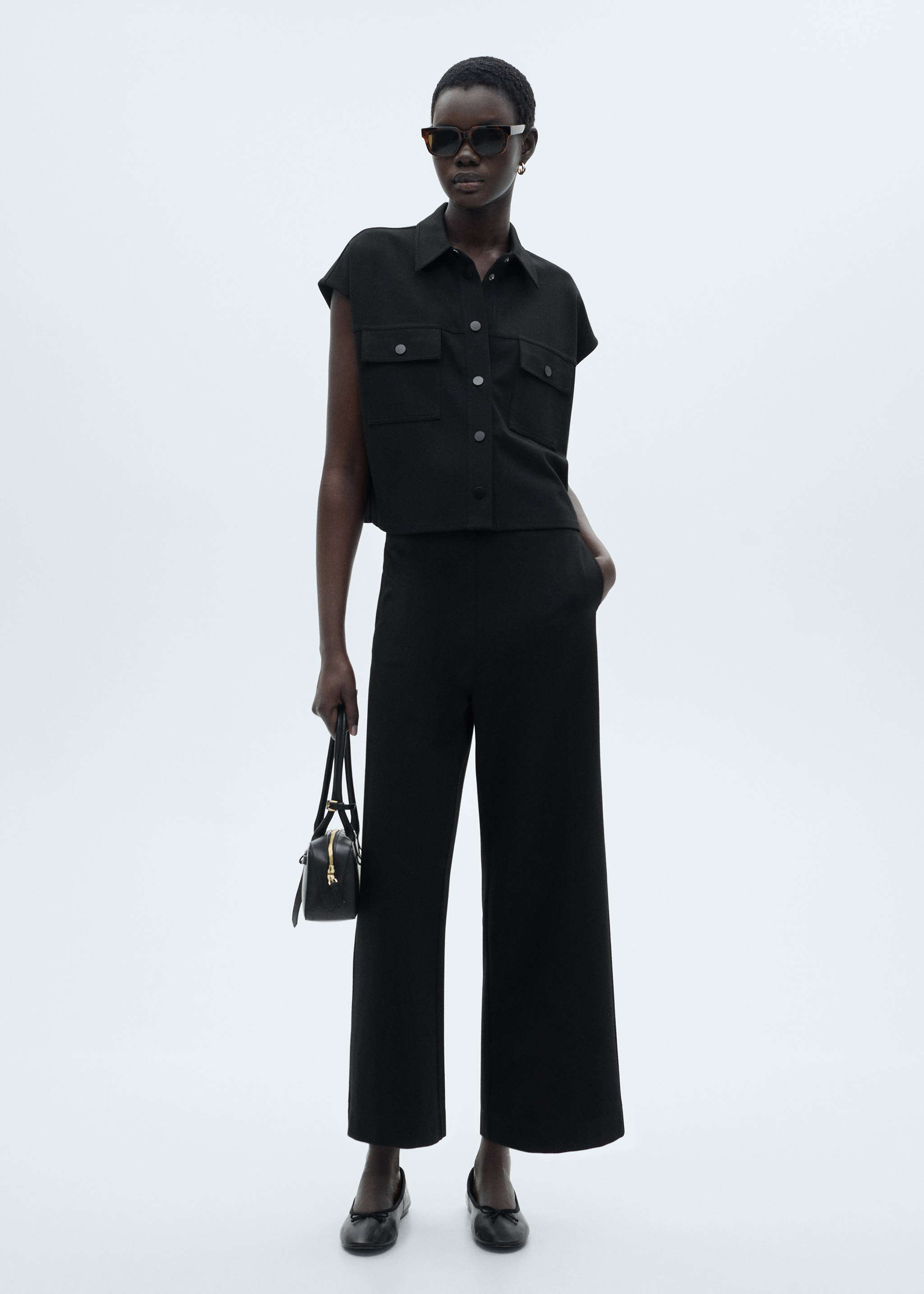 Chaleco botones bolsillos - Plano general