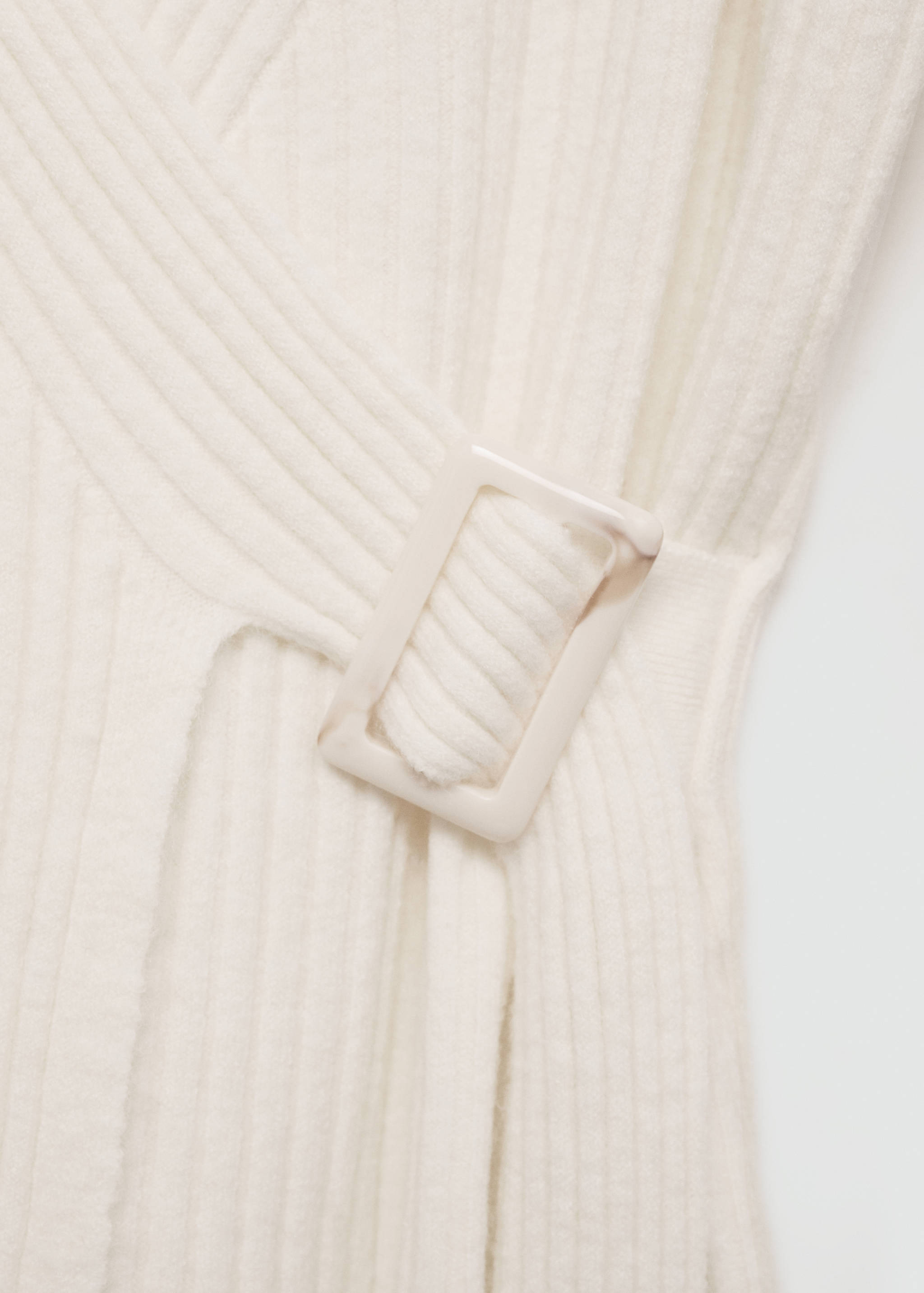 Ribbed cardigan with buckle - Details of the article 8
