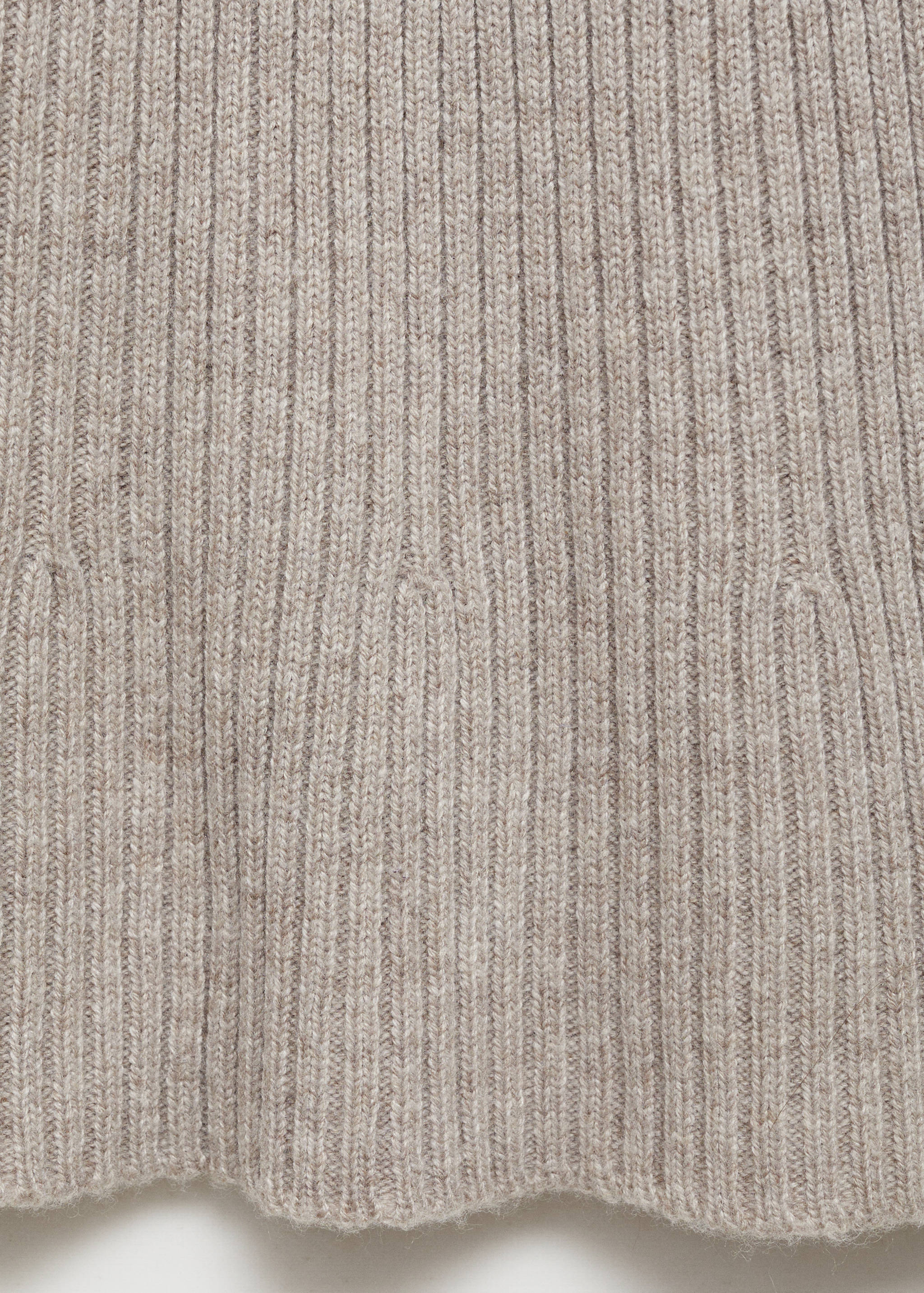 Брюки-клеш из трикотажа в рубчик - Деталь изделия 0