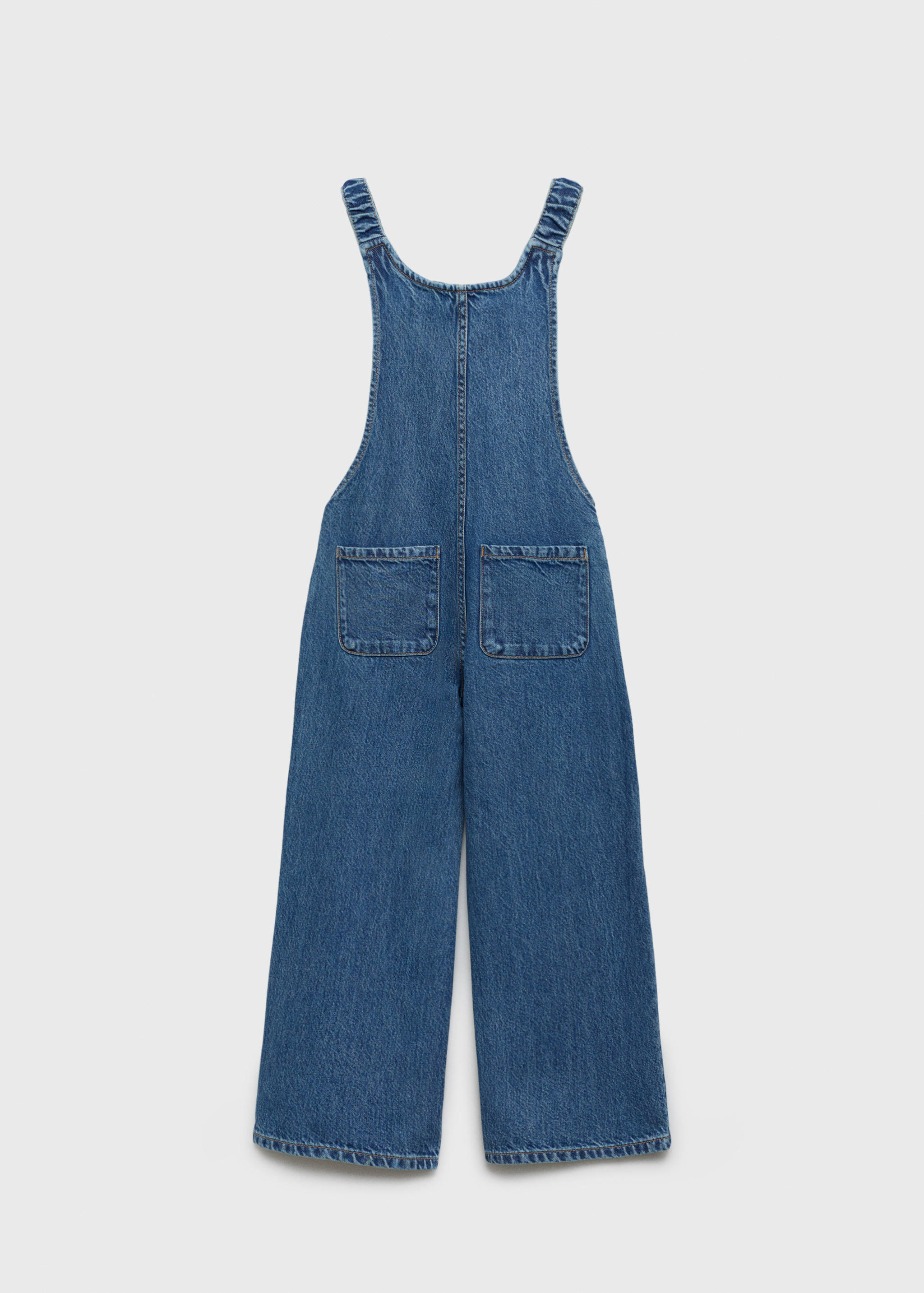 Long denim dungarees - Reverse of the article
