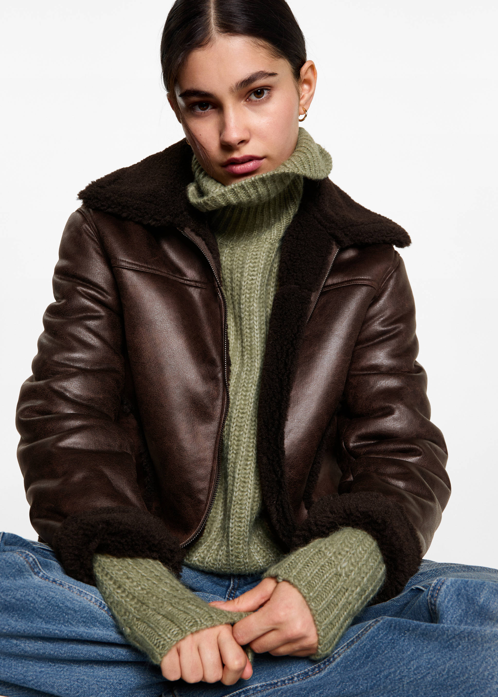 Cazadora efecto piel borreguito - Detalle del artículo 2