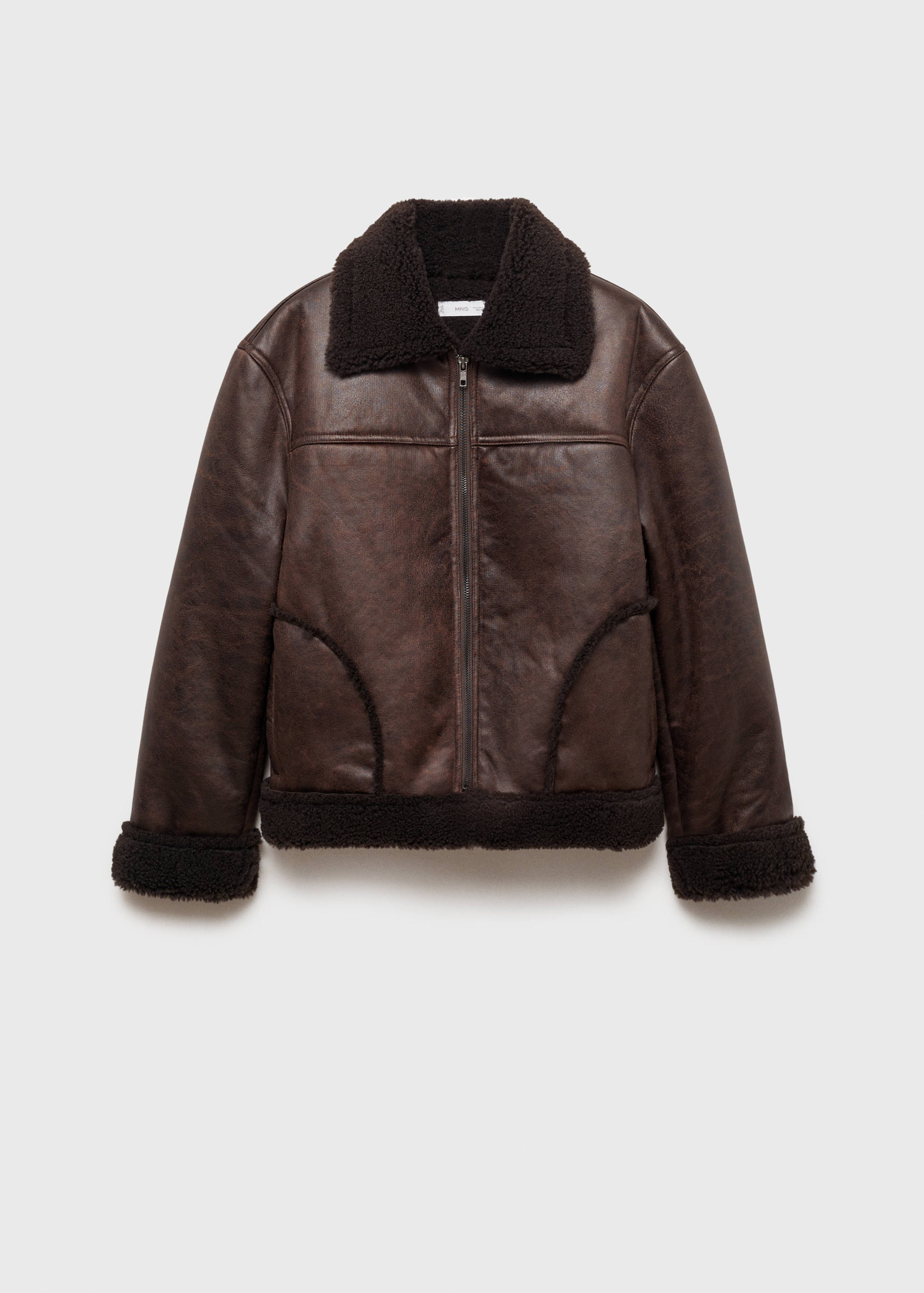 Cazadora efecto piel borreguito - Artículo sin modelo