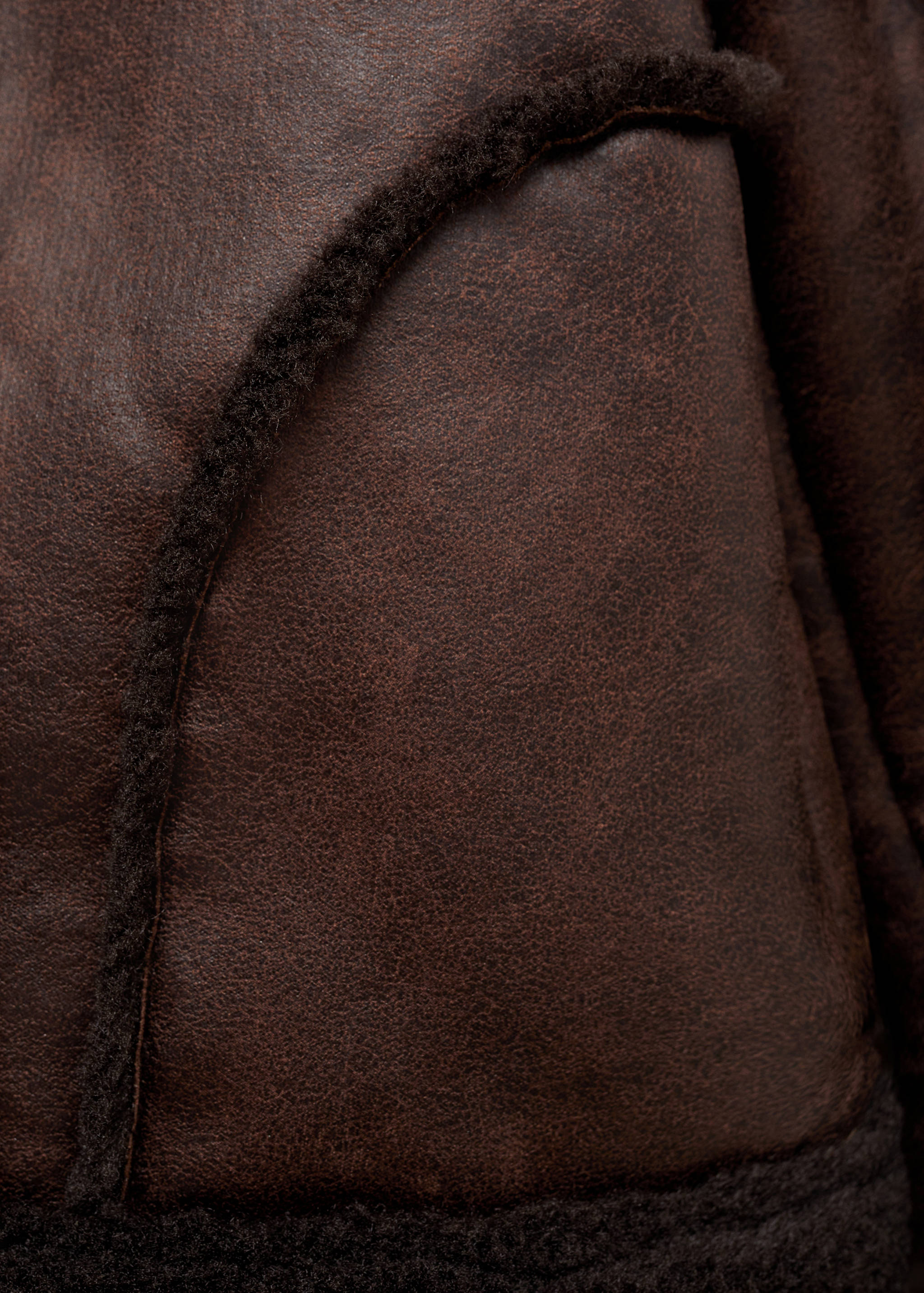 Cazadora efecto piel borreguito - Detalle del artículo 0