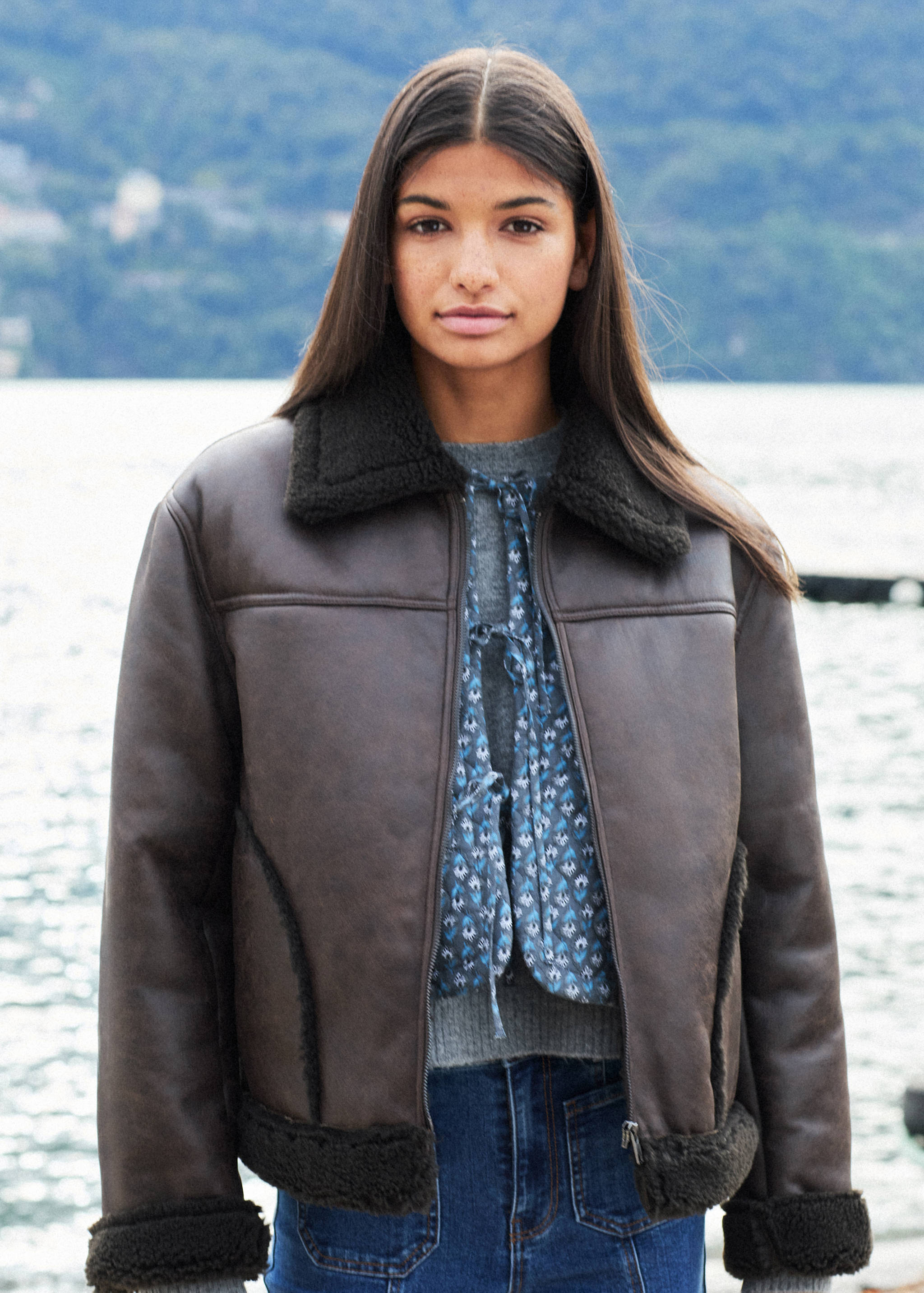 Cazadora efecto piel borreguito - Detalle del artículo 5