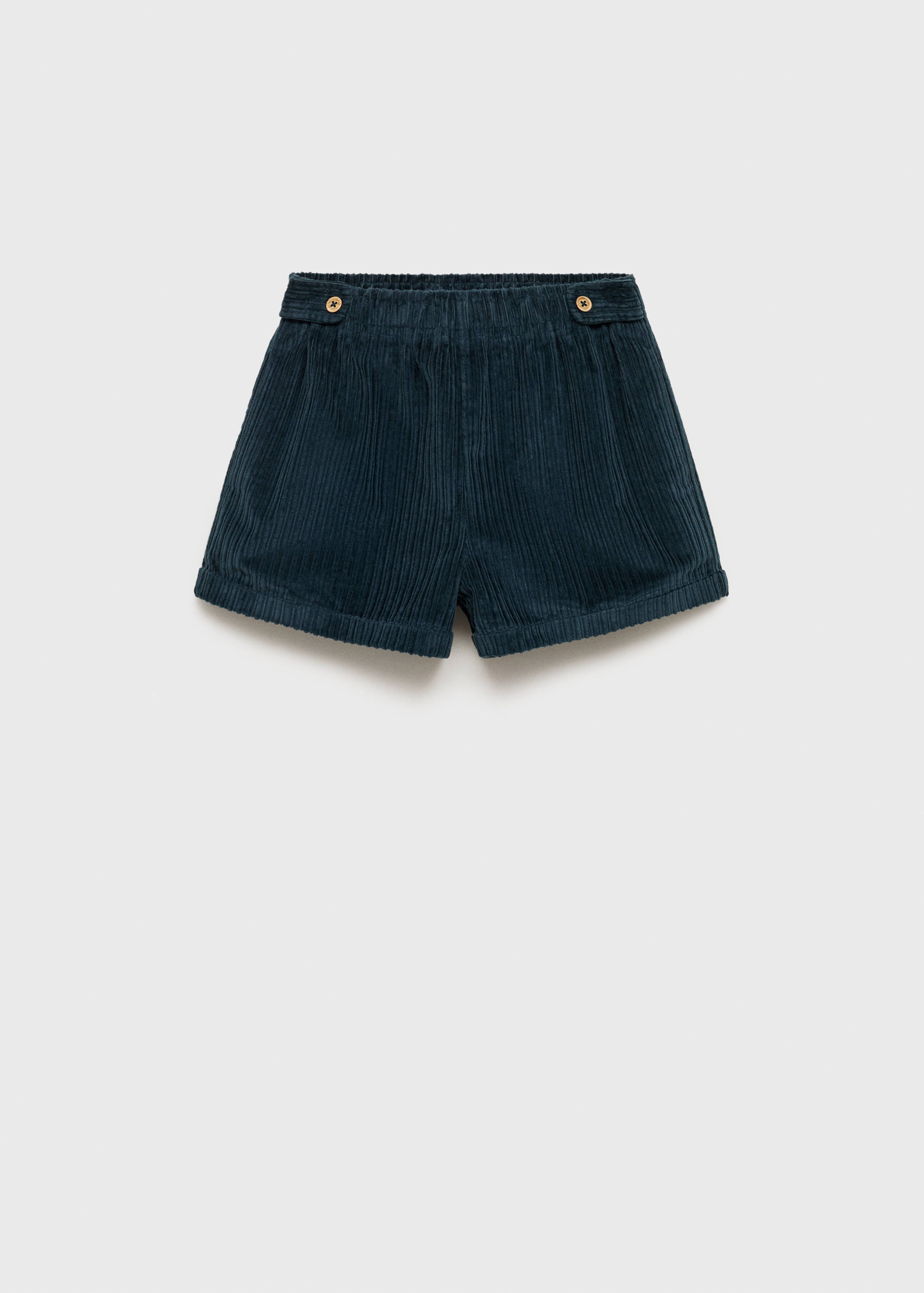 Short velours milleraies boutons - Article sans modèle
