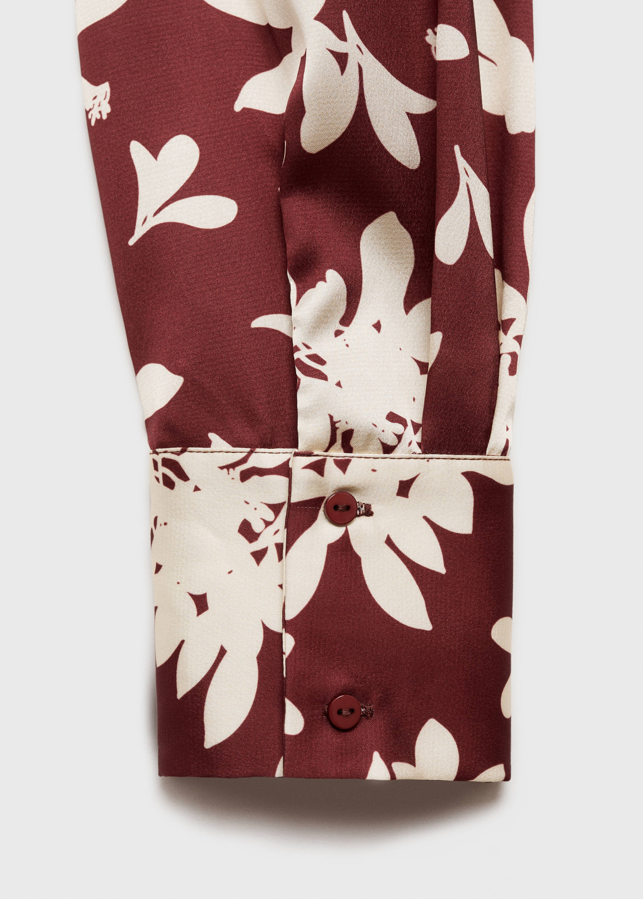 Принтованное платье с плиссировкой - Деталь изделия 0