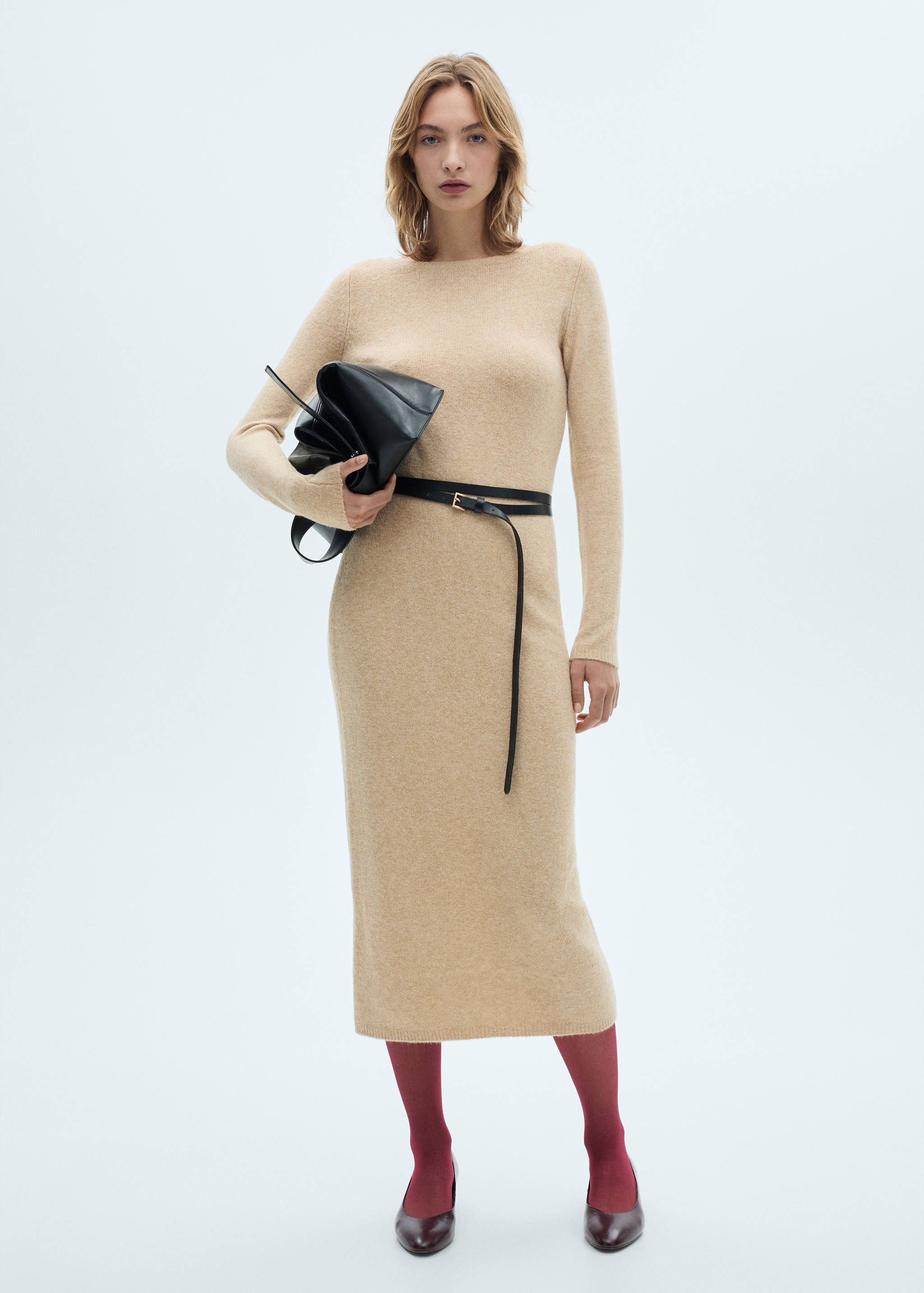 Knit midi dress - General plane