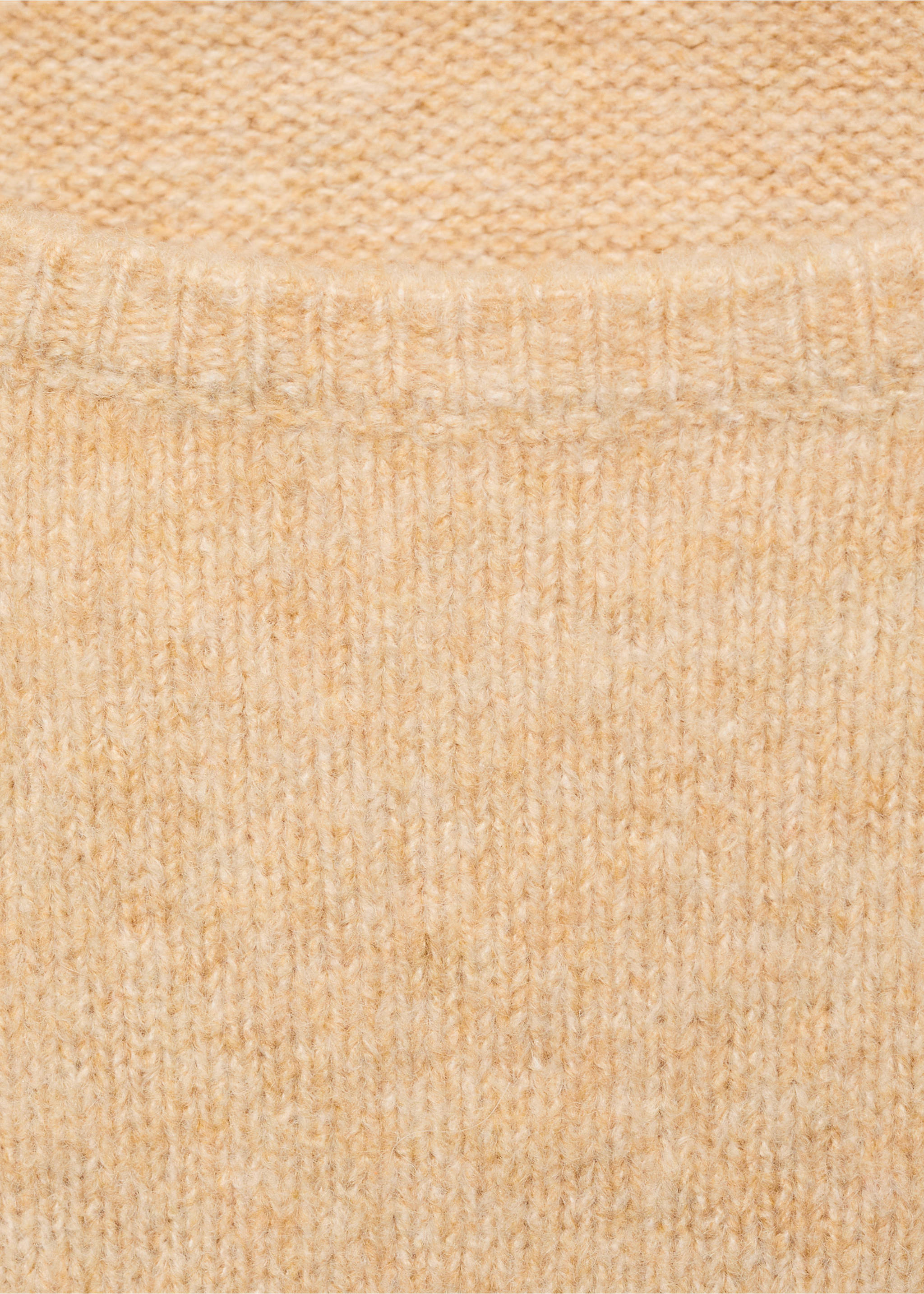 Knit midi dress - Details of the article 8, Medium Brown. Ref: 77097678-00.