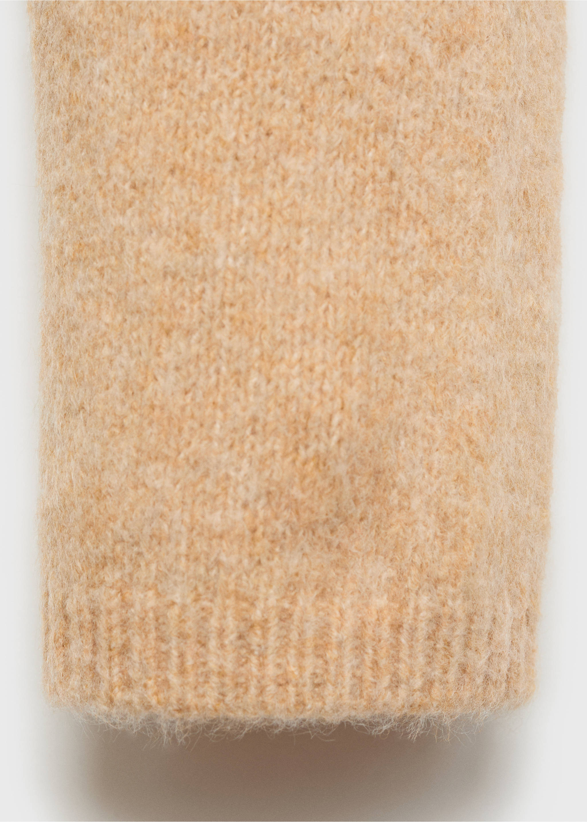 Knit midi dress - Details of the article 0, Medium Brown. Ref: 77097678-00.
