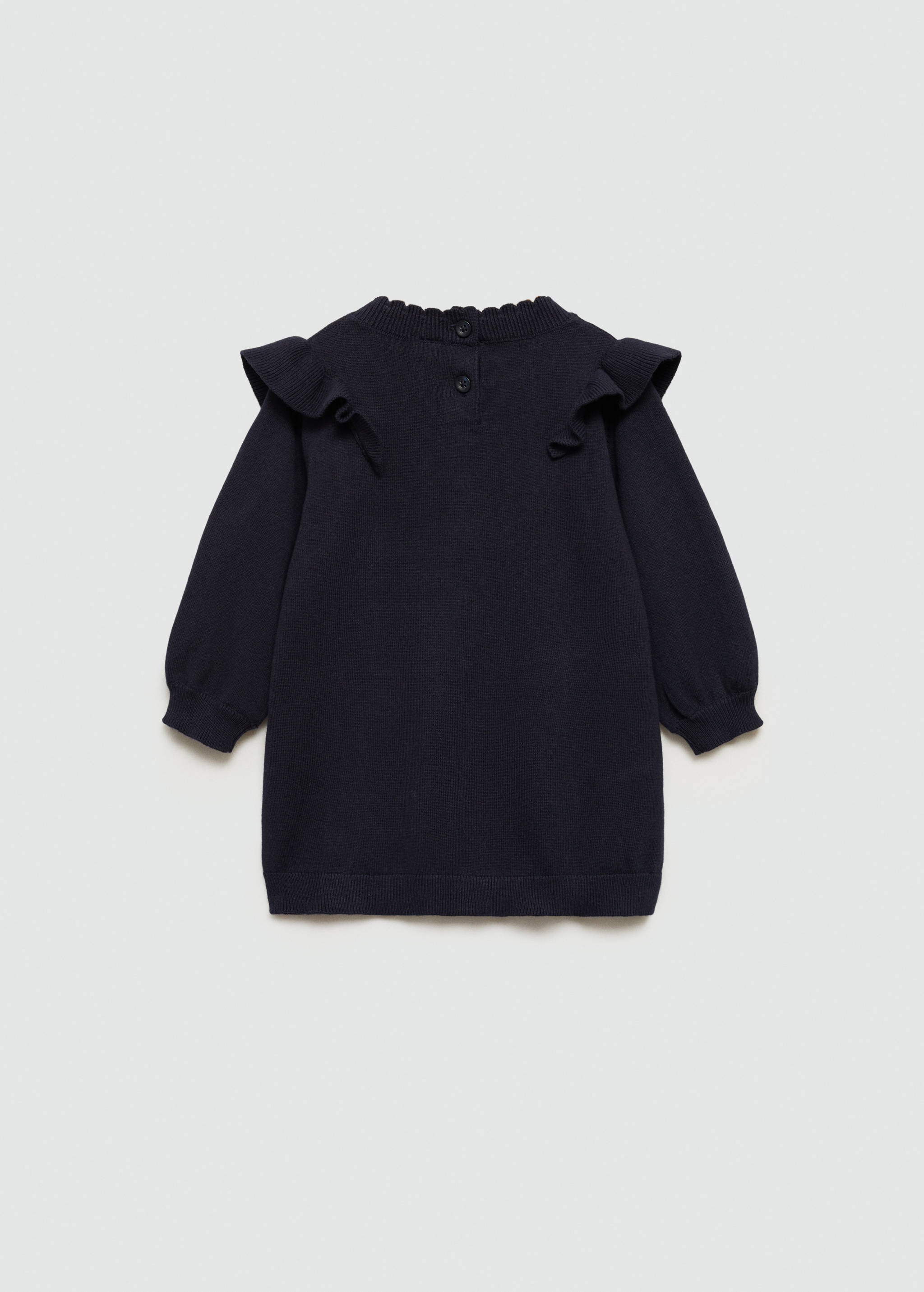 Ruffle knit dress - Reverse of the article