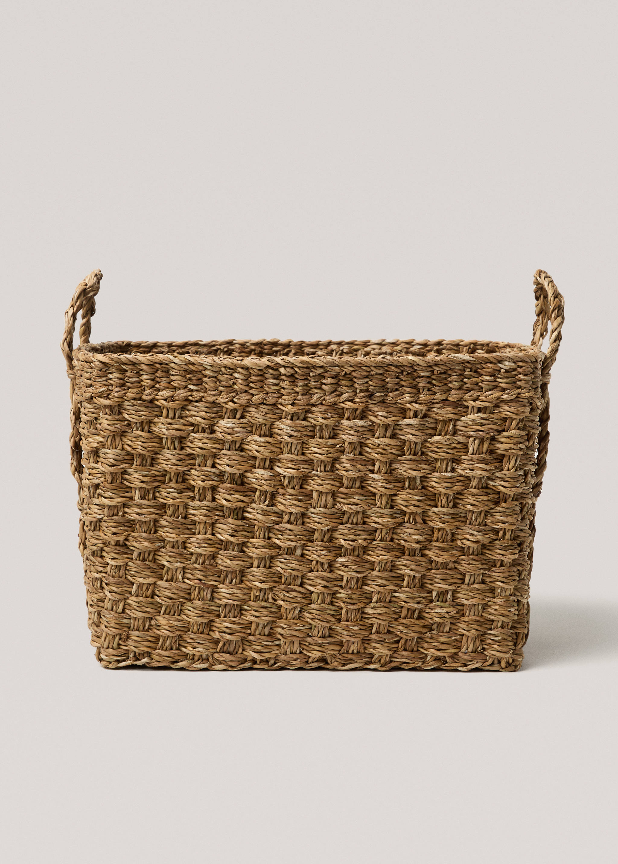 Natural fiber square basket 37x27cm - Article without model