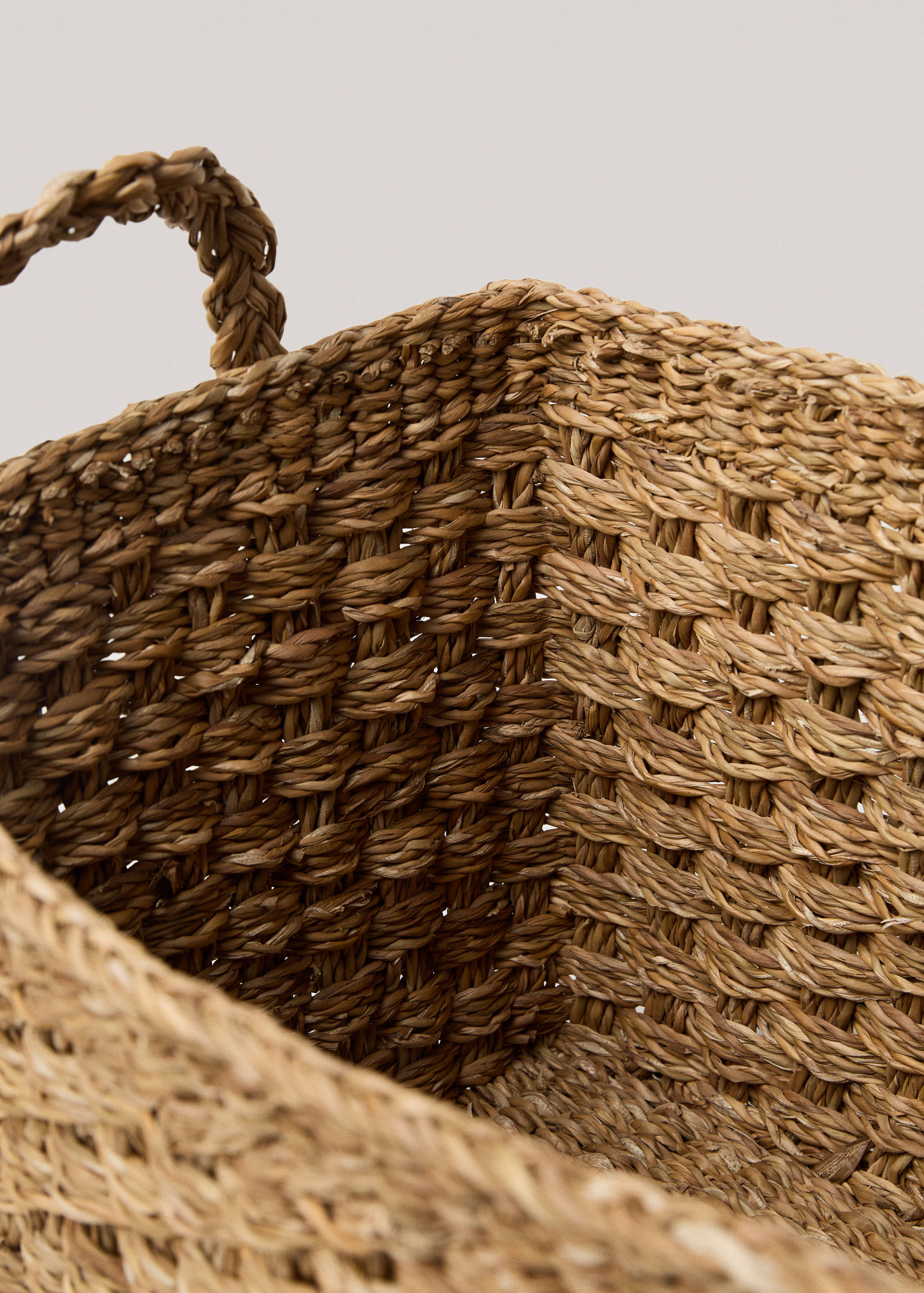 Natural fiber square basket 37x27cm - Details of the article 1