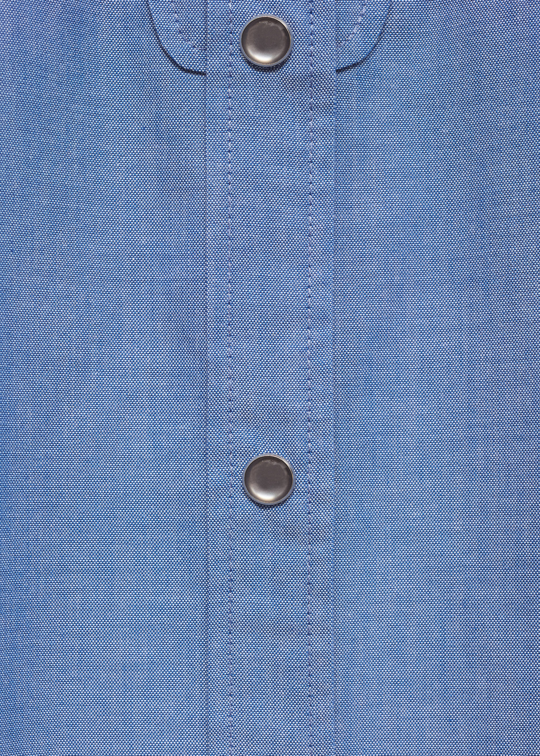 Slim-fit linen polo shirt - Details of the article 8