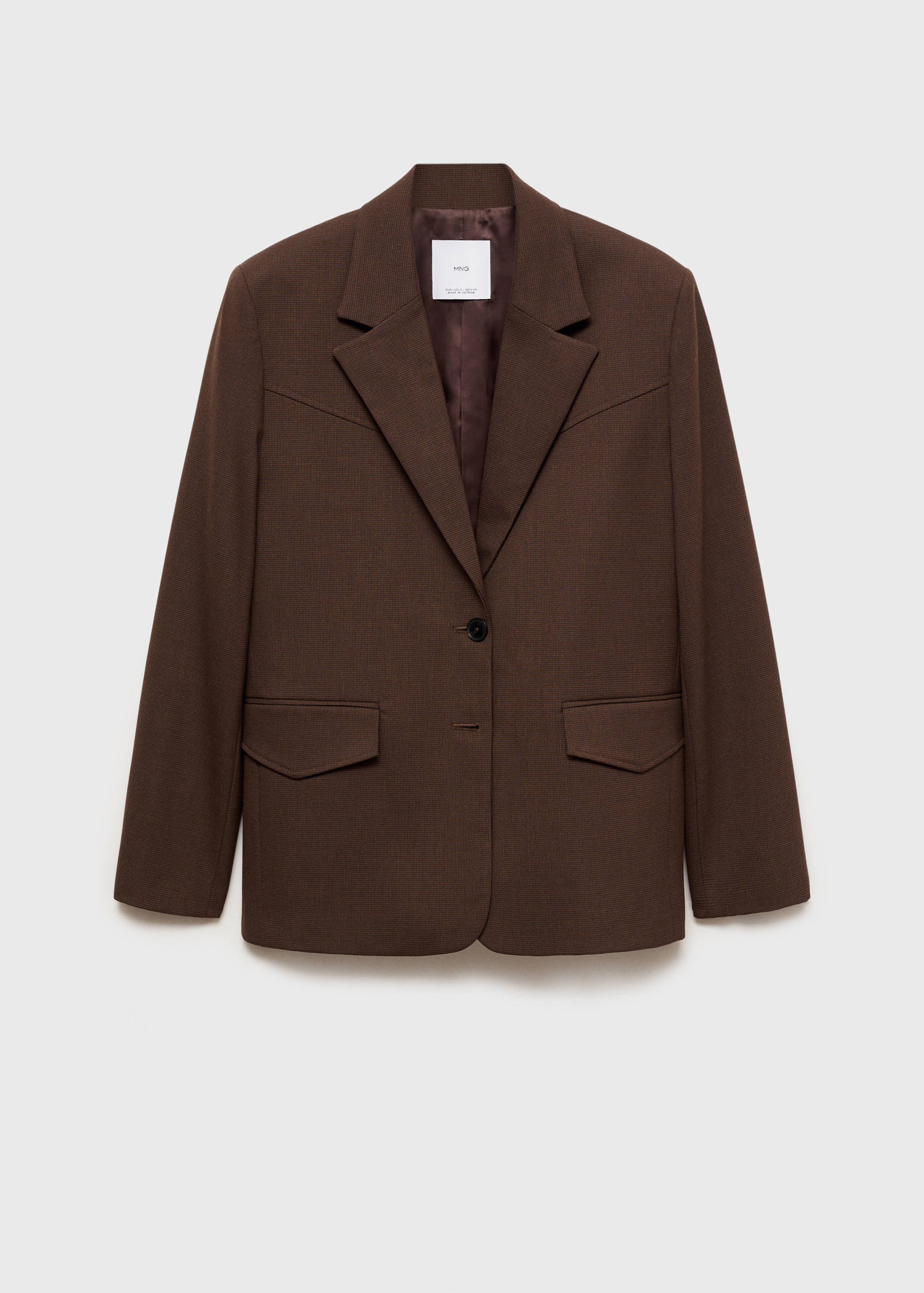 Micro-houndstooth suit jacket - Article without model