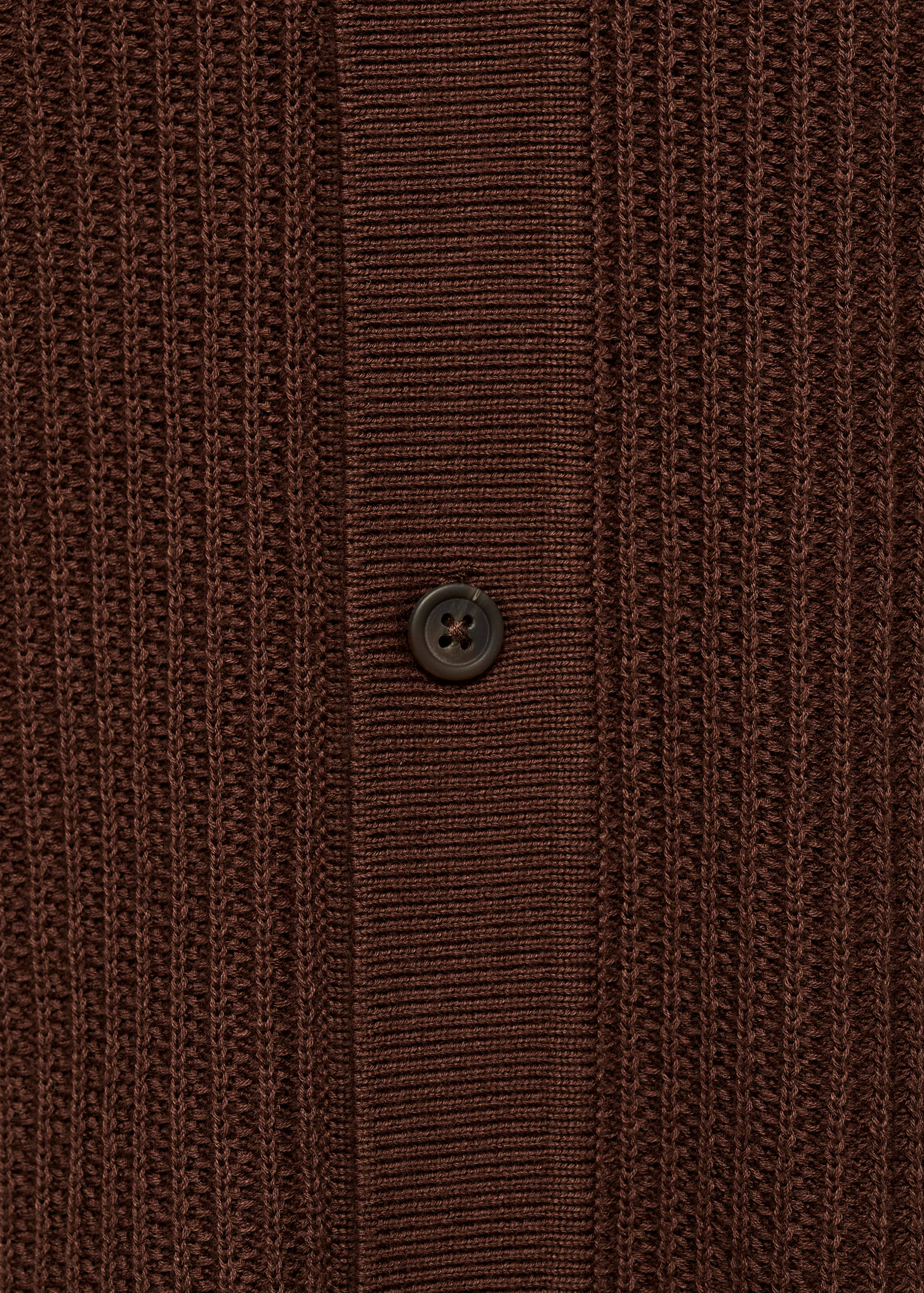 Fine-knit ribbed polo shirt with buttons - Details of the article 0