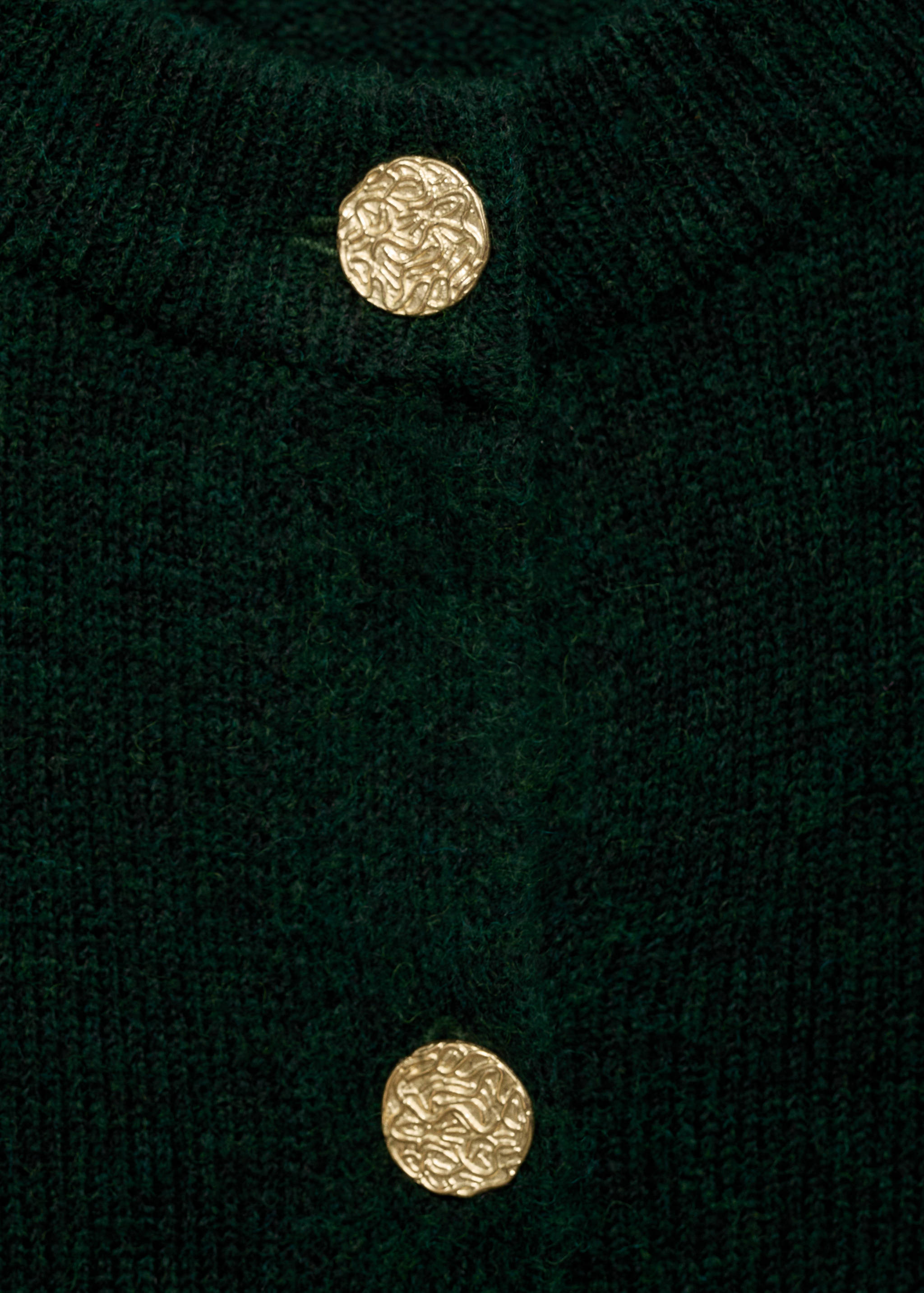 Knitted cardigan with jewel button - Details of the article 8