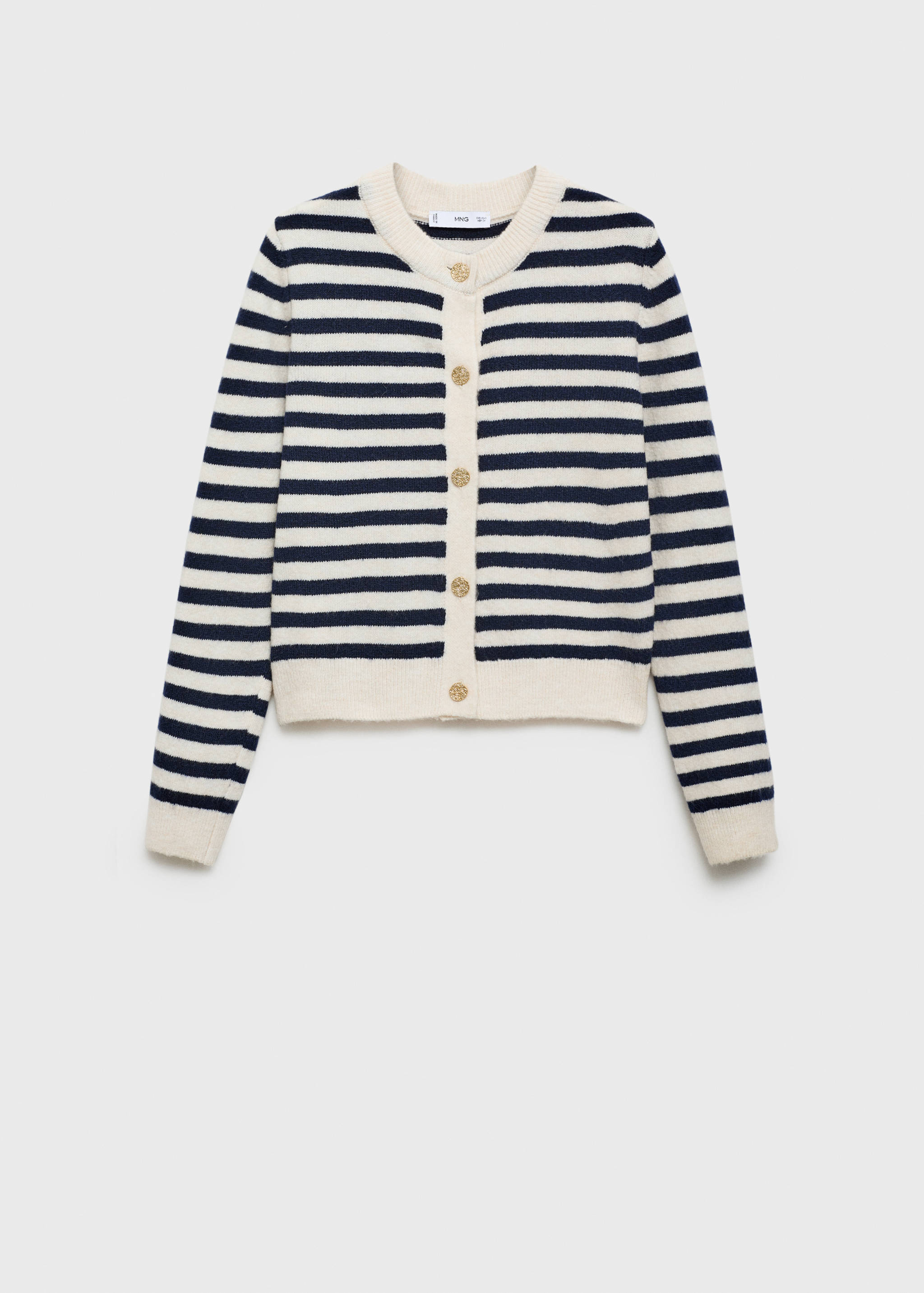 Knitted cardigan with jewel button - Article without model
