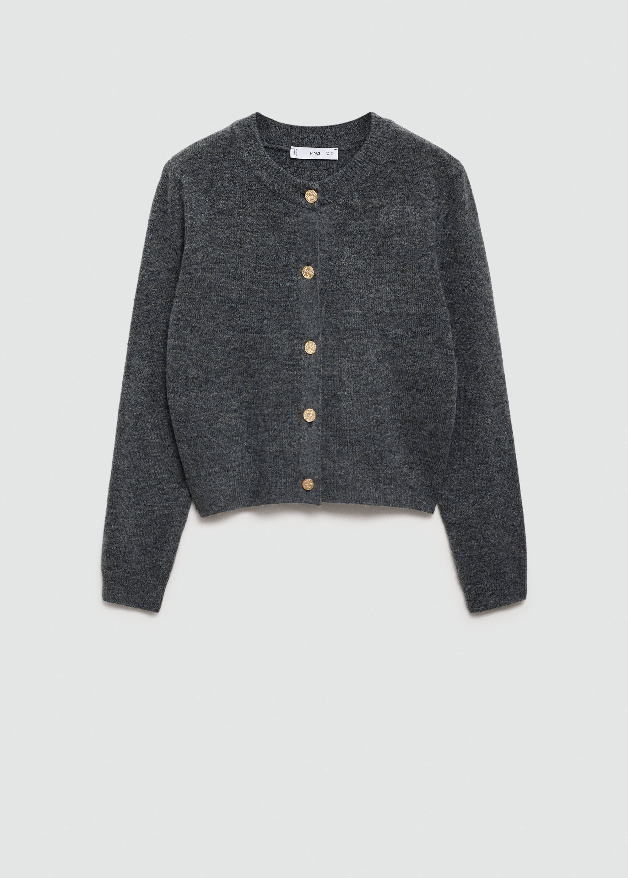 Knitted cardigan with jewel button - Article without model