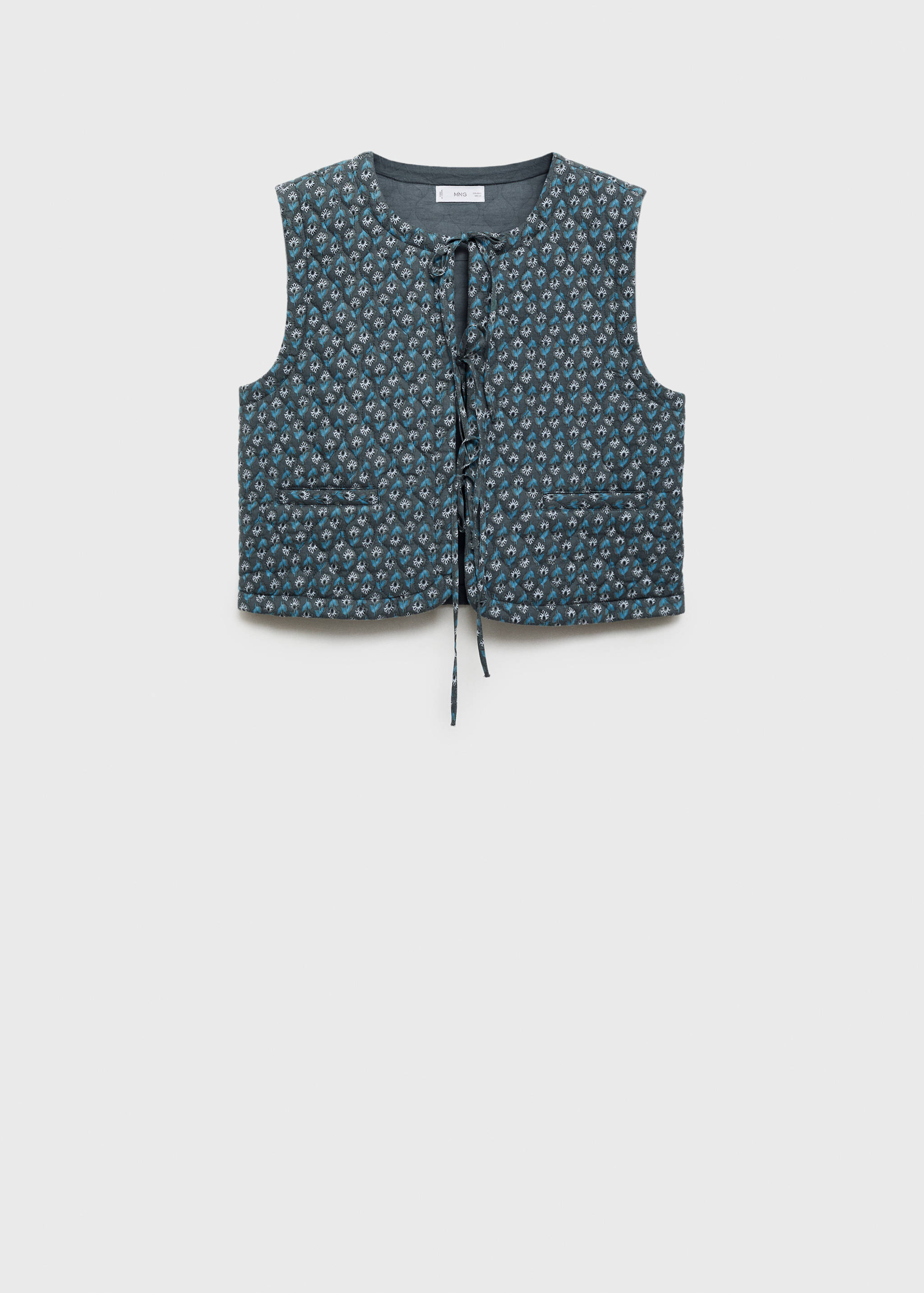 Printed quilted gilet - Article without model