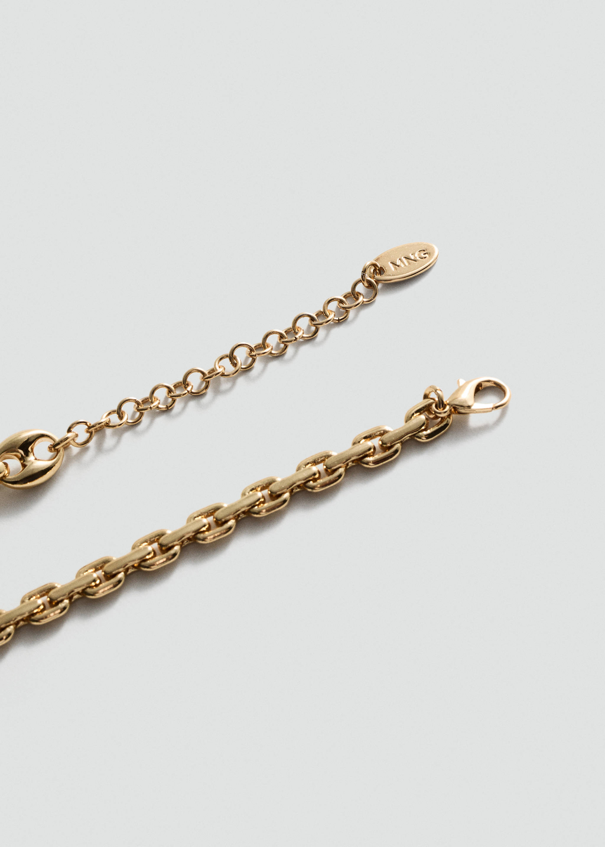 Mixed link necklace - Medium plane