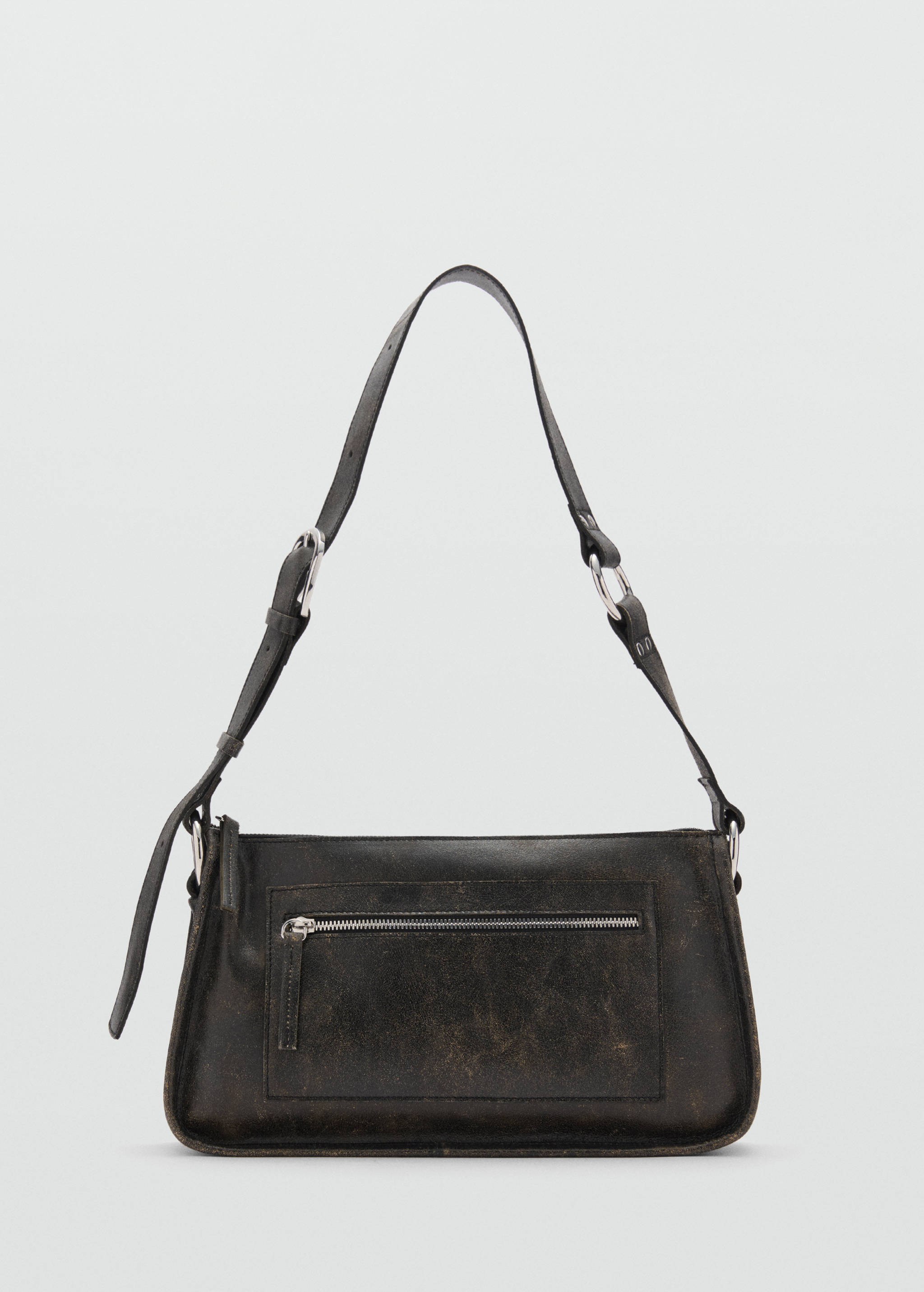 Leren tas met metalen details - Artikel zonder model
