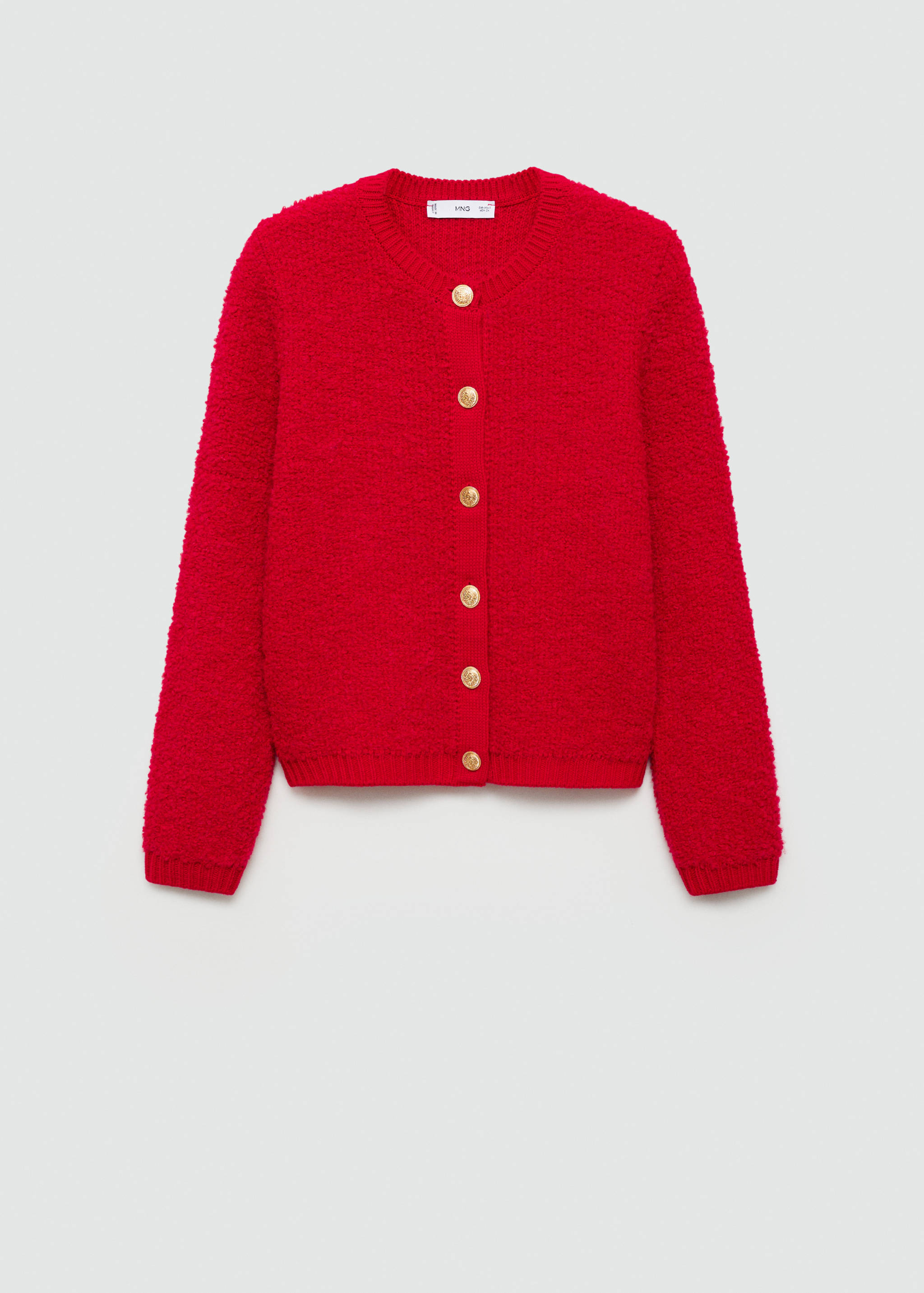 Cárdigan punto rizado botones joya - Artículo sin modelo