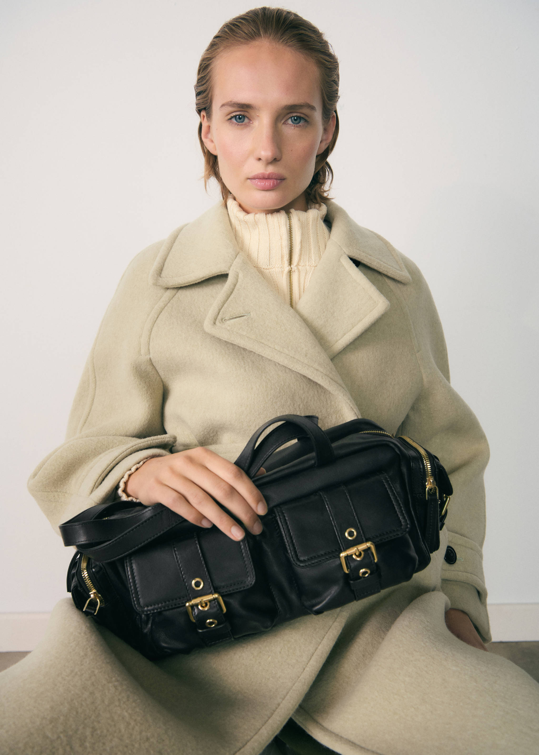 Кожаная сумка с карманами - Деталь изделия 9