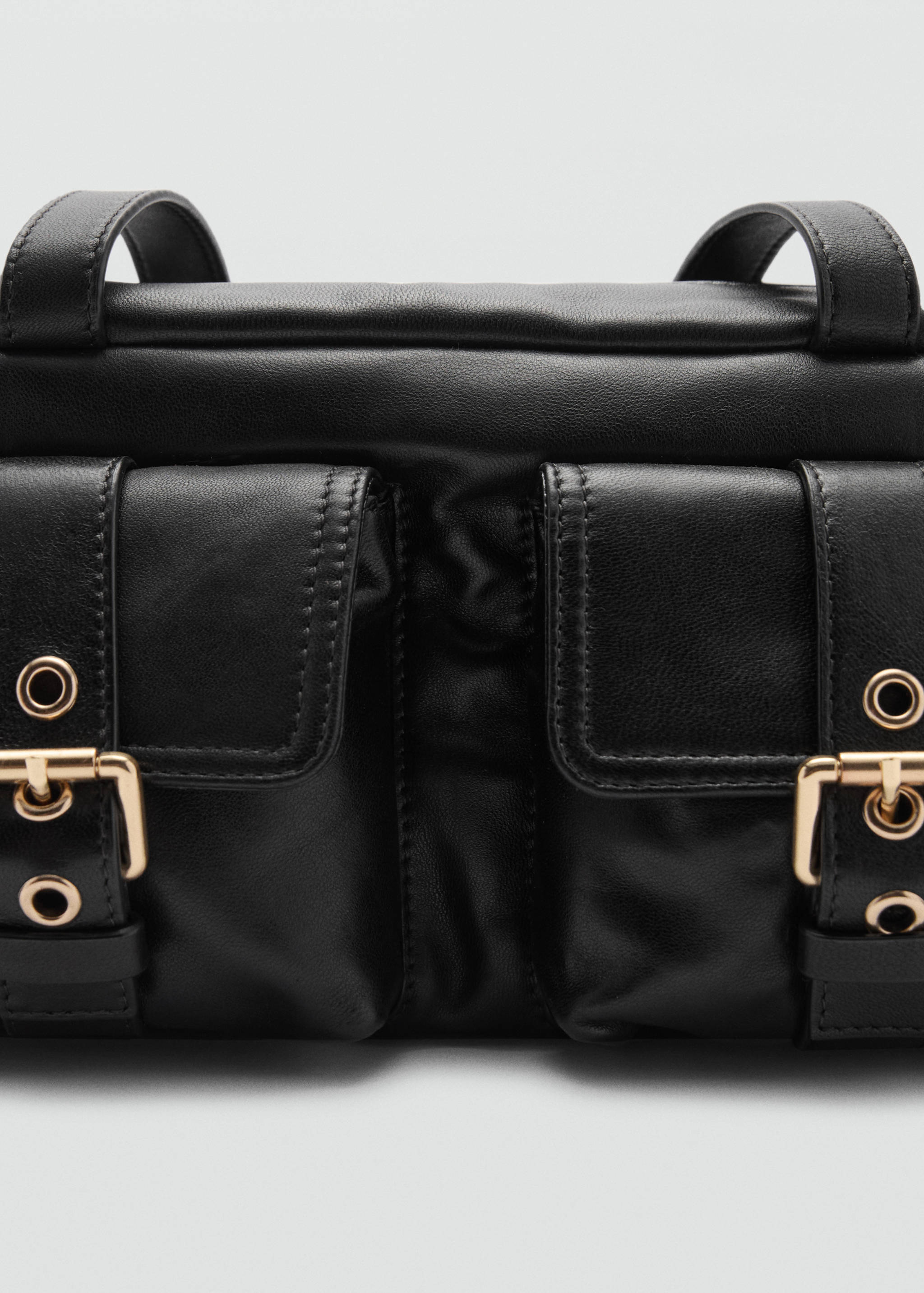 Кожаная сумка с карманами - Деталь изделия 2