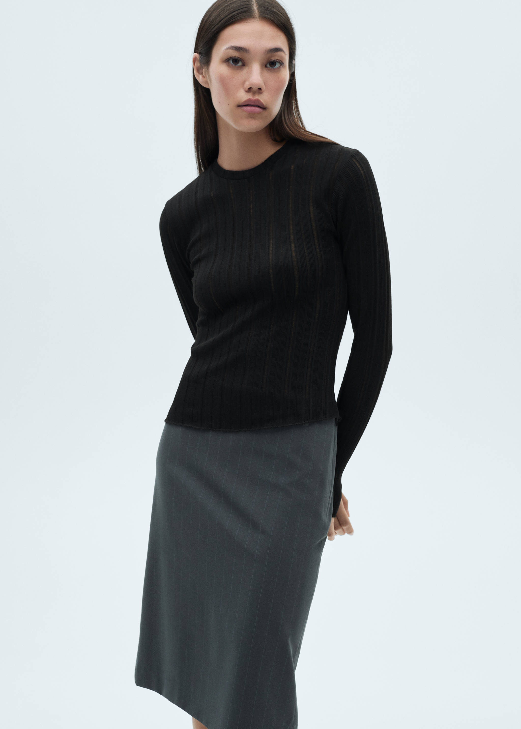 Camiseta manga larga - Plano medio