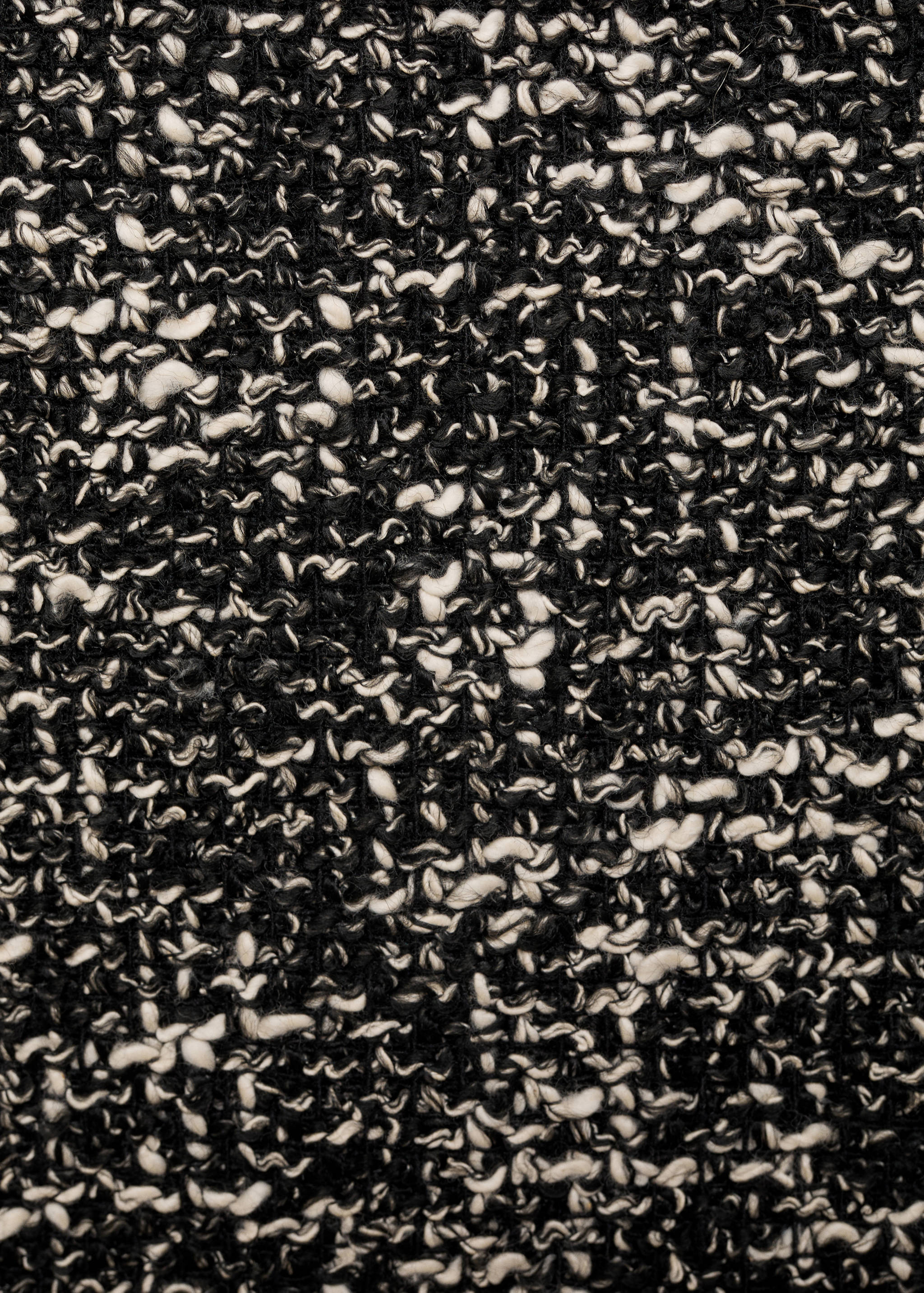 Tweed mini-skirt with frayed edges - Details of the article 0