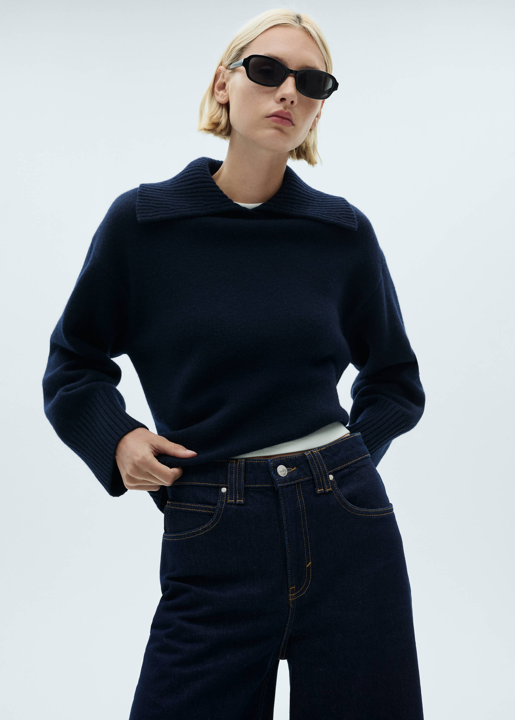 Rinse-wash denim bermuda shorts - Details of the article 1