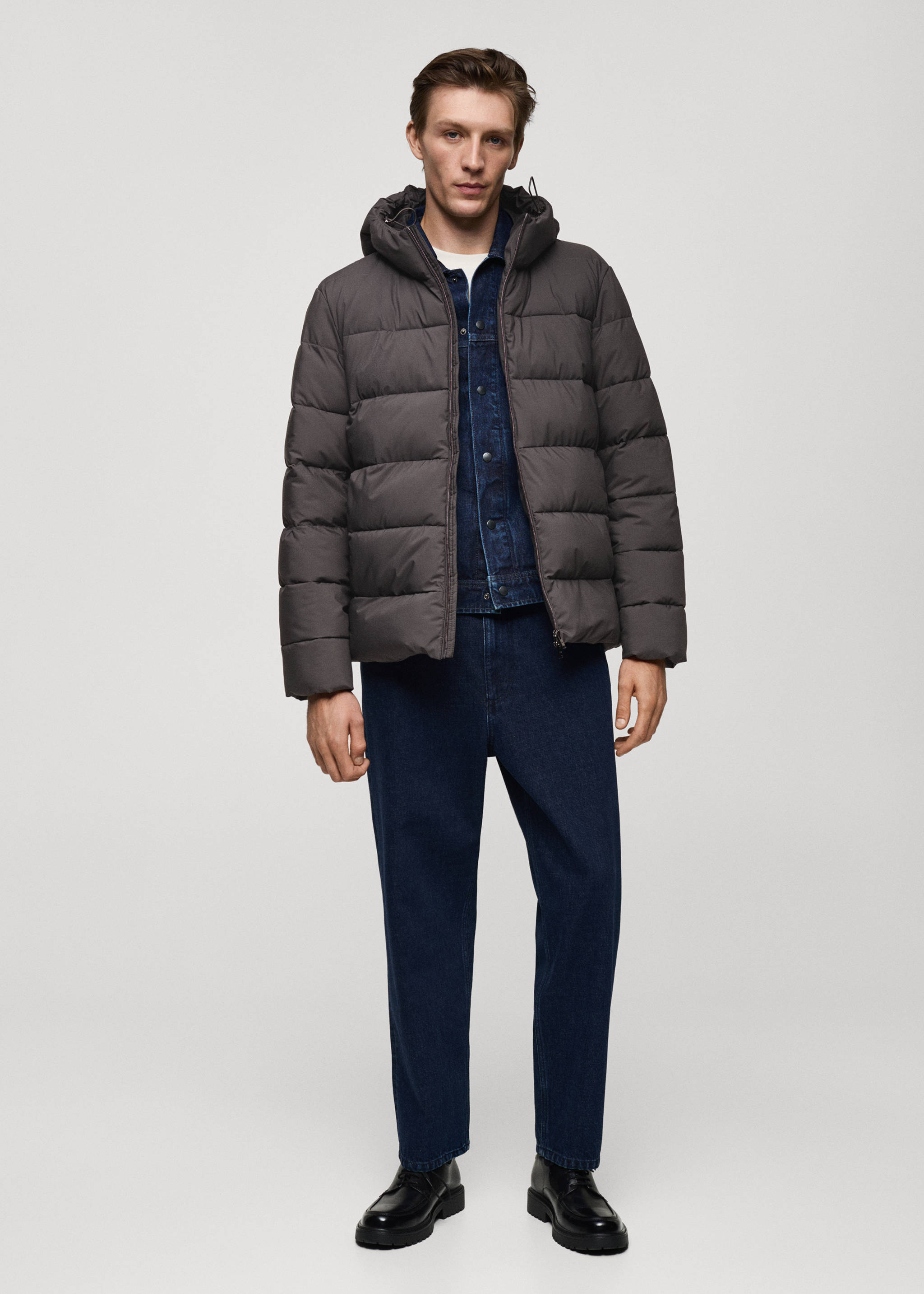 Thermoregulating waterproof padded anorak - General plane