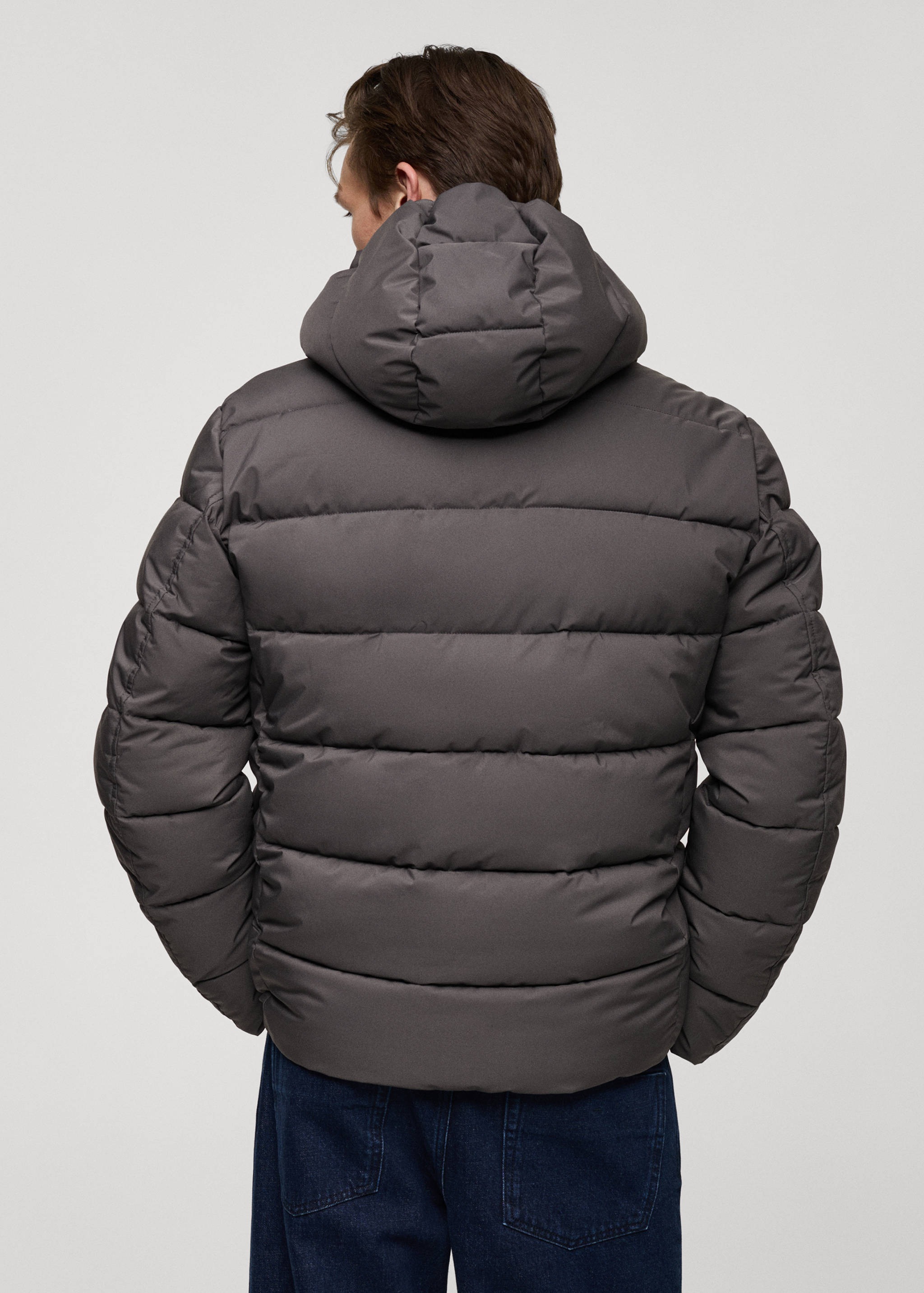 Thermoregulating waterproof padded anorak - Reverse of the article