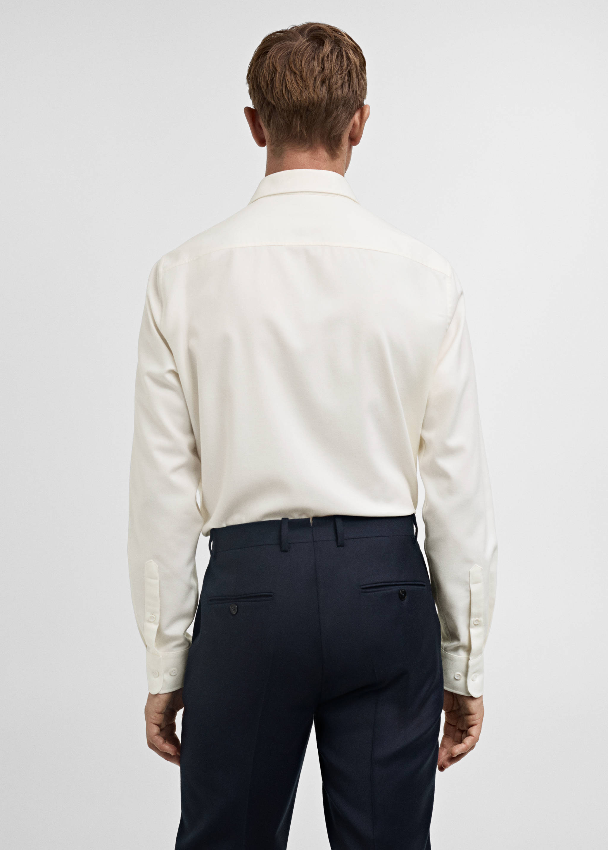 Cashmere and cotton suit shirt - Reverse of the article