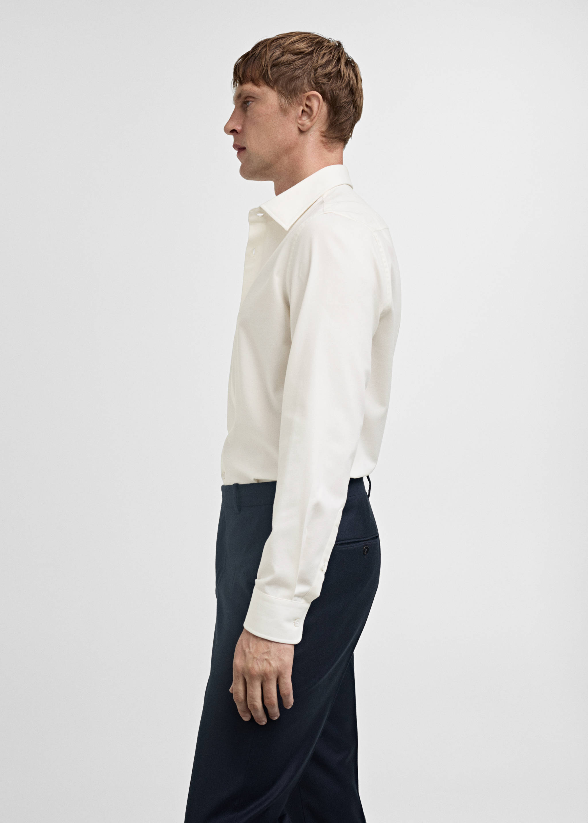 Cashmere and cotton suit shirt - Details of the article 2