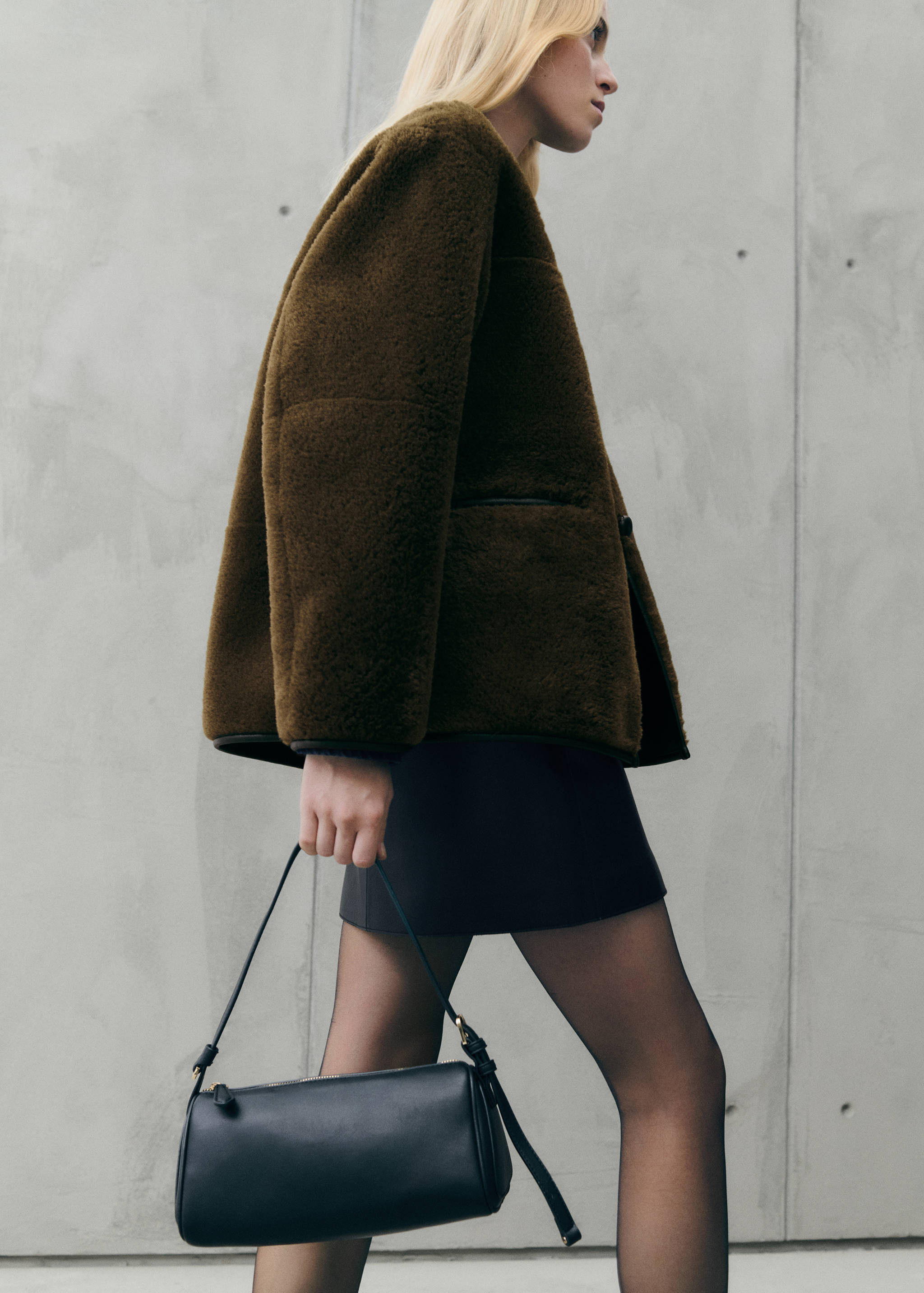 Faux-fur coat with appliqués - Details of the article 7