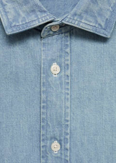 Regular fit denim shirt — Light Blue 8