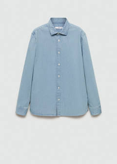 Regular fit denim shirt — Light Blue 7