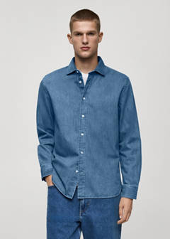 Regular fit denim shirt — Medium Blue 1
