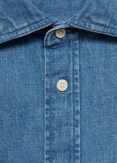 Regular fit denim shirt — Medium Blue 7